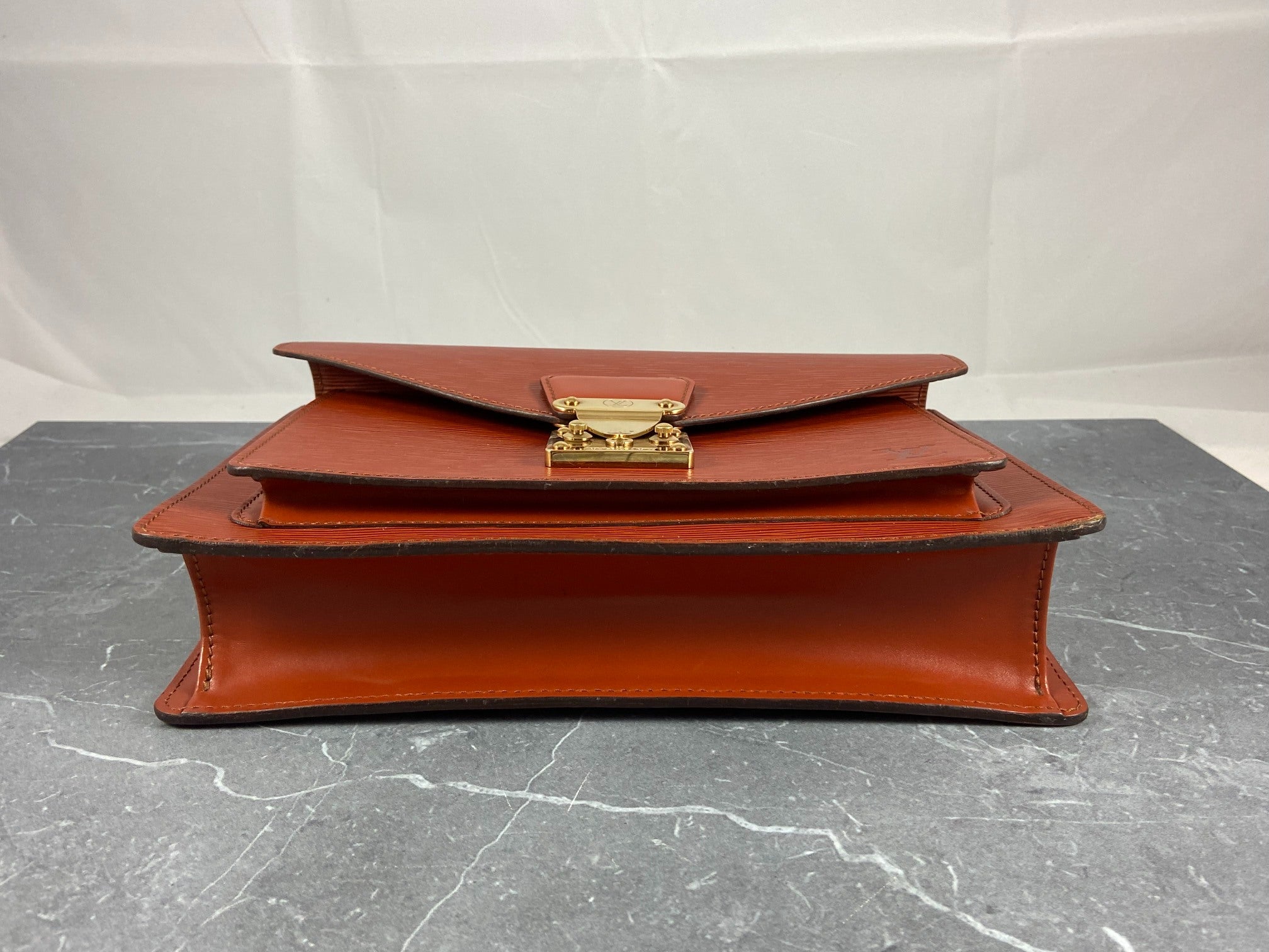 Louis Vuitton Monceau 28 Brown Epi Leather