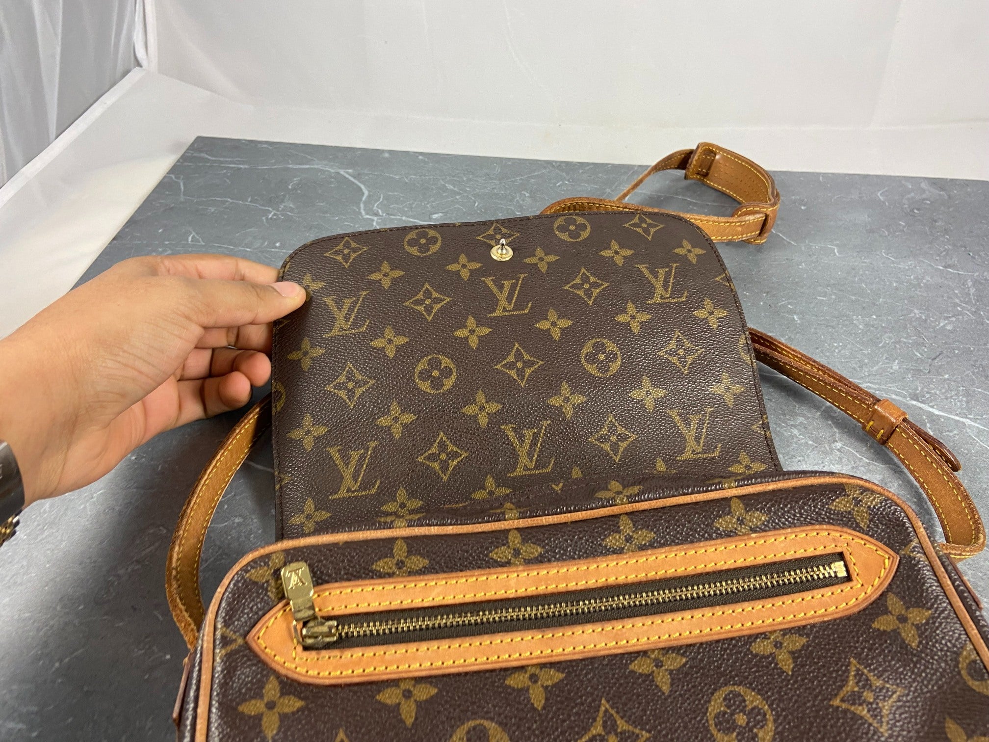 Louis Vuitton Saint Germain Shoulder Bag Monogram Canvas