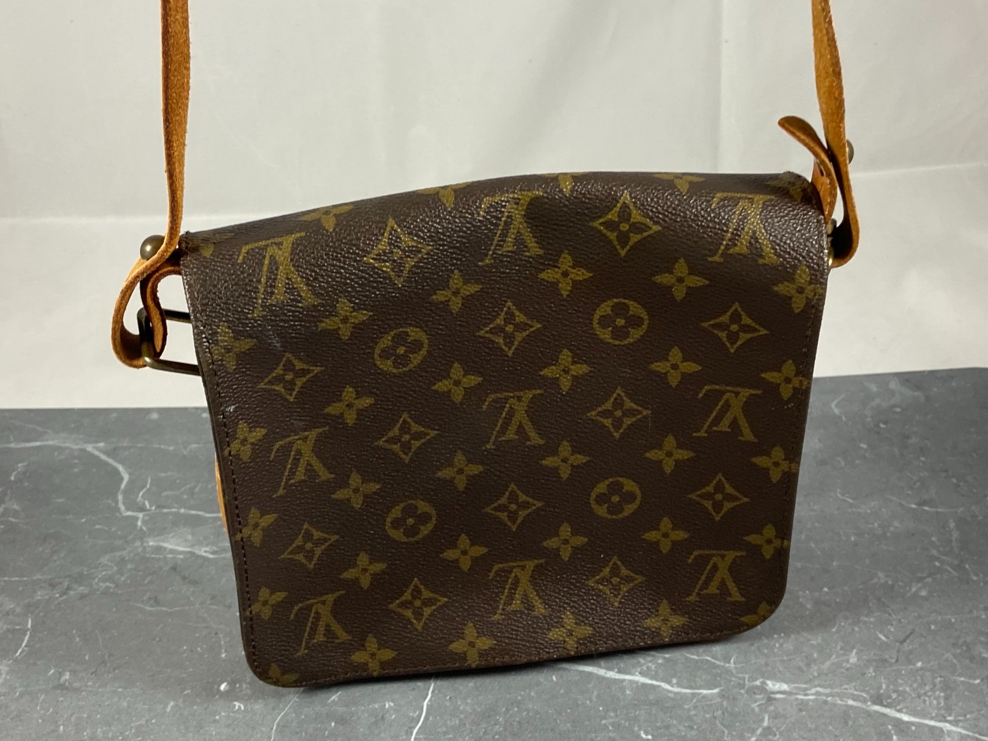 Louis Vuitton Cartouchiere MM Shoulder Bag Monogram Canvas
