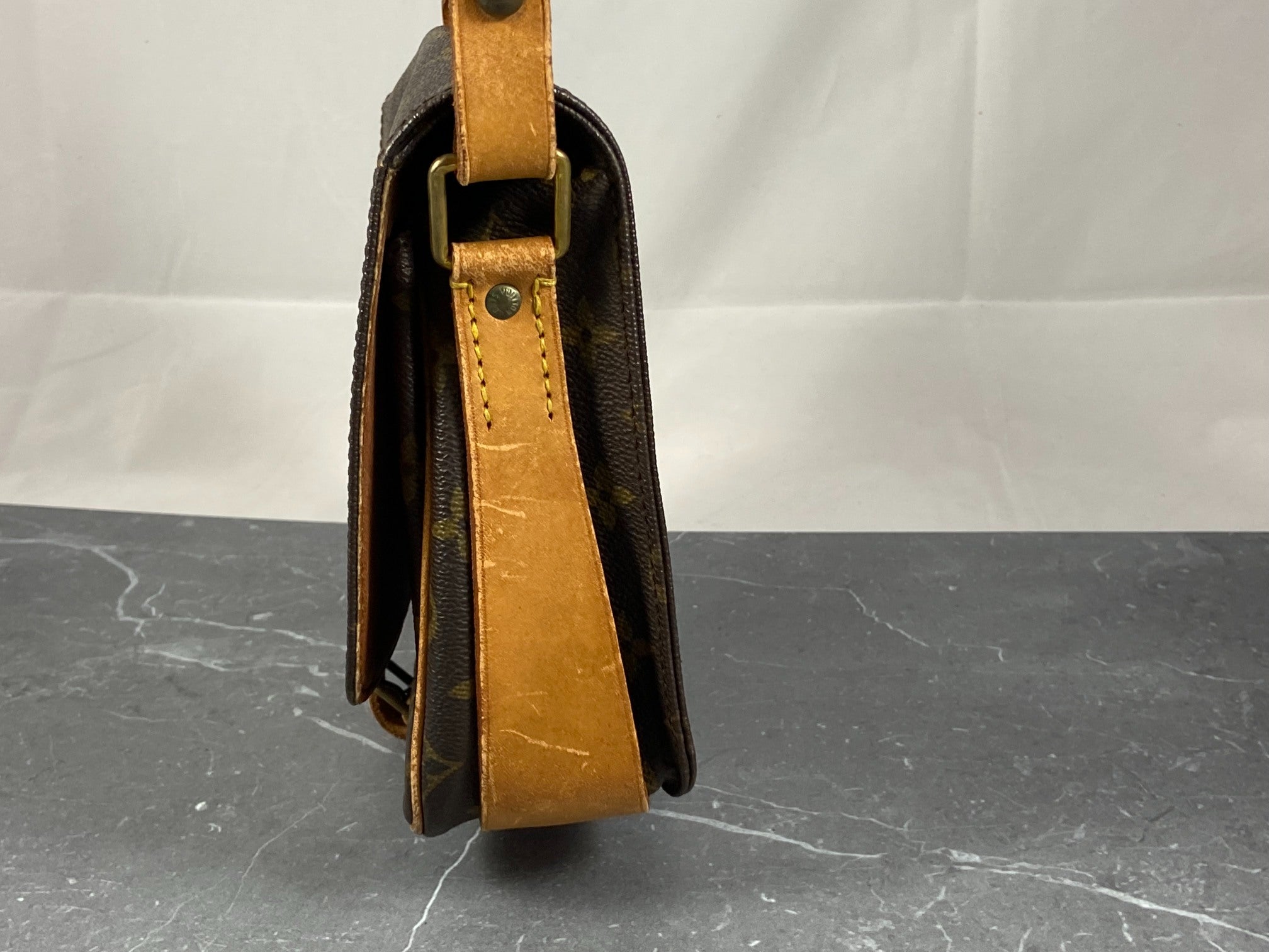 Louis Vuitton Cartouchiere MM Shoulder Bag Monogram Canvas