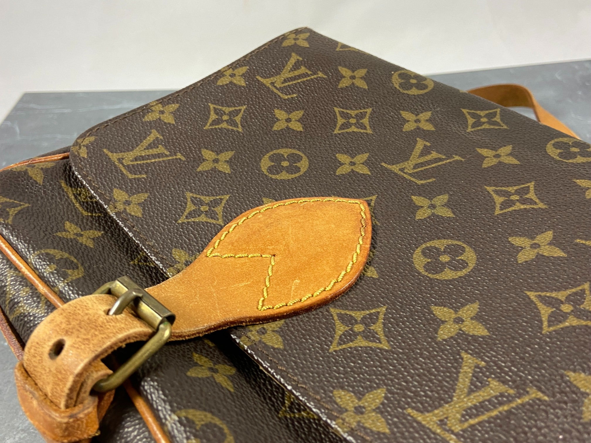 Louis Vuitton Cartouchiere MM Shoulder Bag Monogram Canvas
