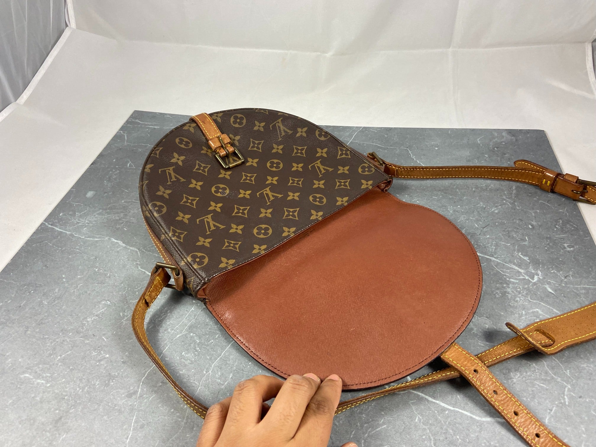 Louis Vuitton Chantilly GM Shoulder Bag Monogram Canvas