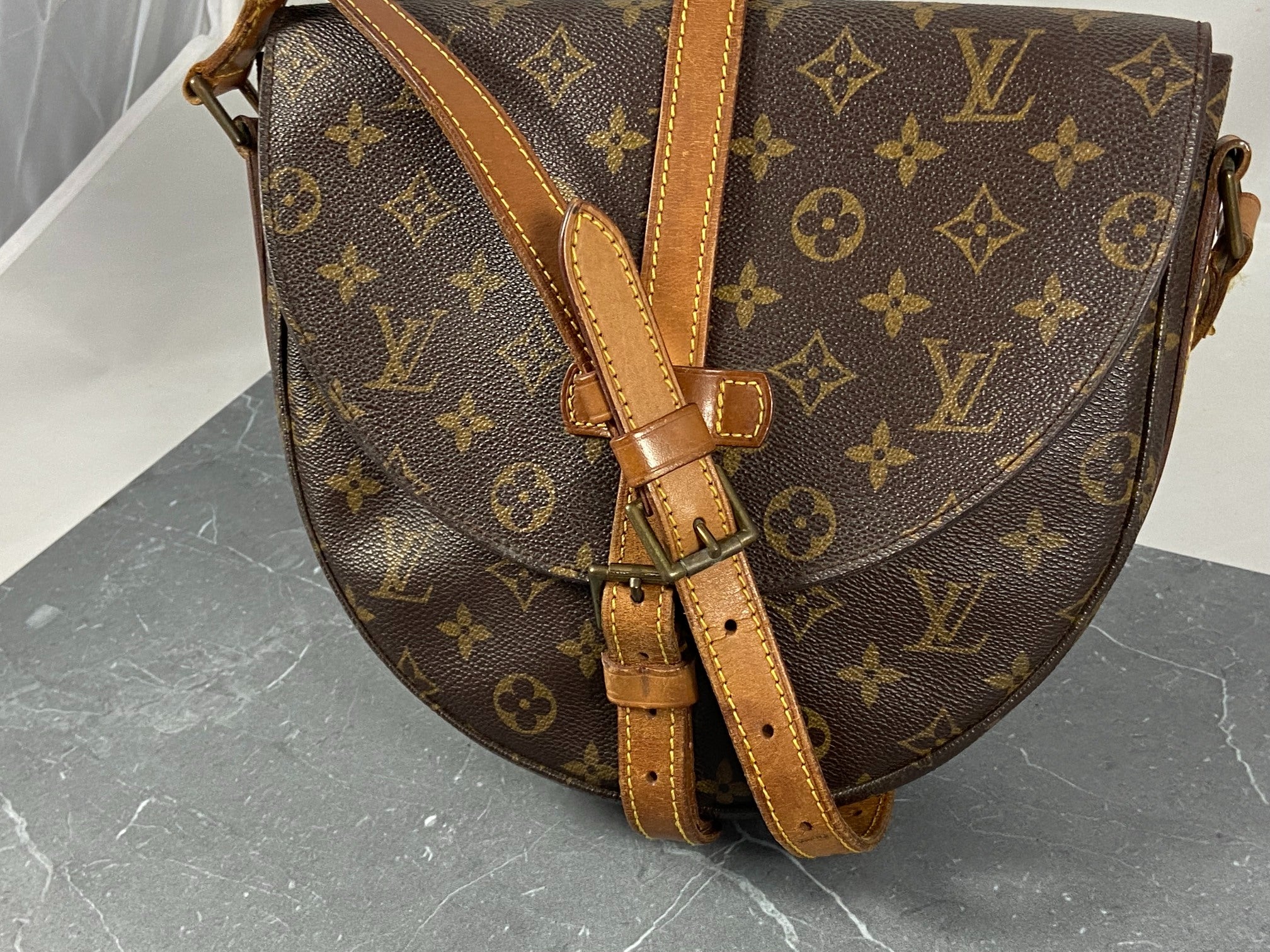 Louis Vuitton Chantilly GM Shoulder Bag Monogram Canvas