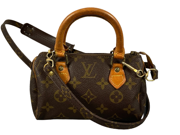 Louis Vuitton Speedy Crossbody Bag Monogram Canvas