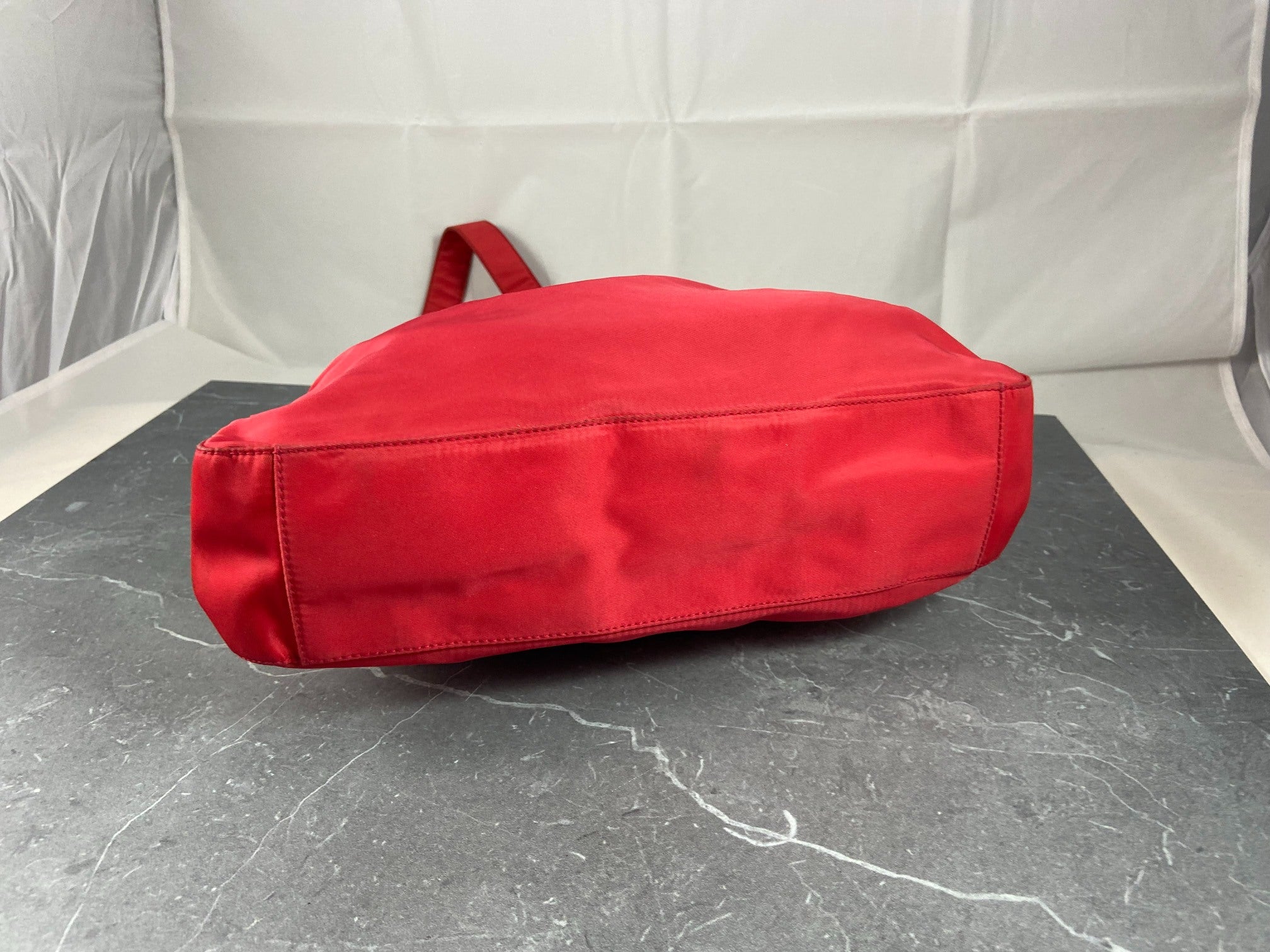 Prada Tessuto Asimmet Hand / Shoulder Bag Vermiglio