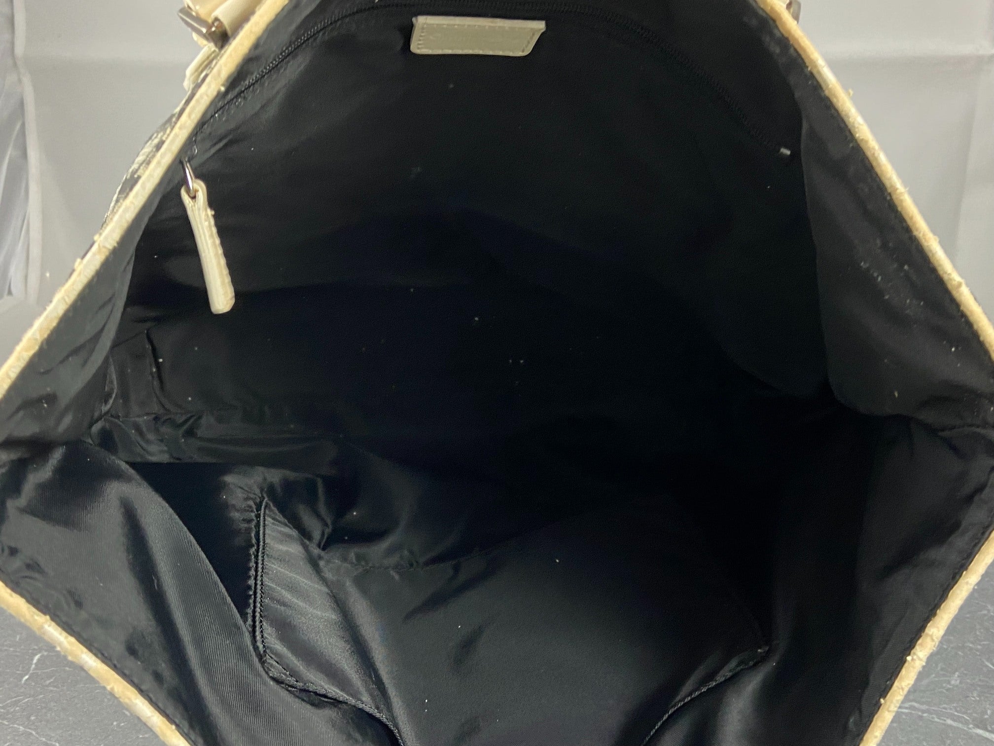 Christian Dior Hand / Shoulder Bag Black Trotter Monogram