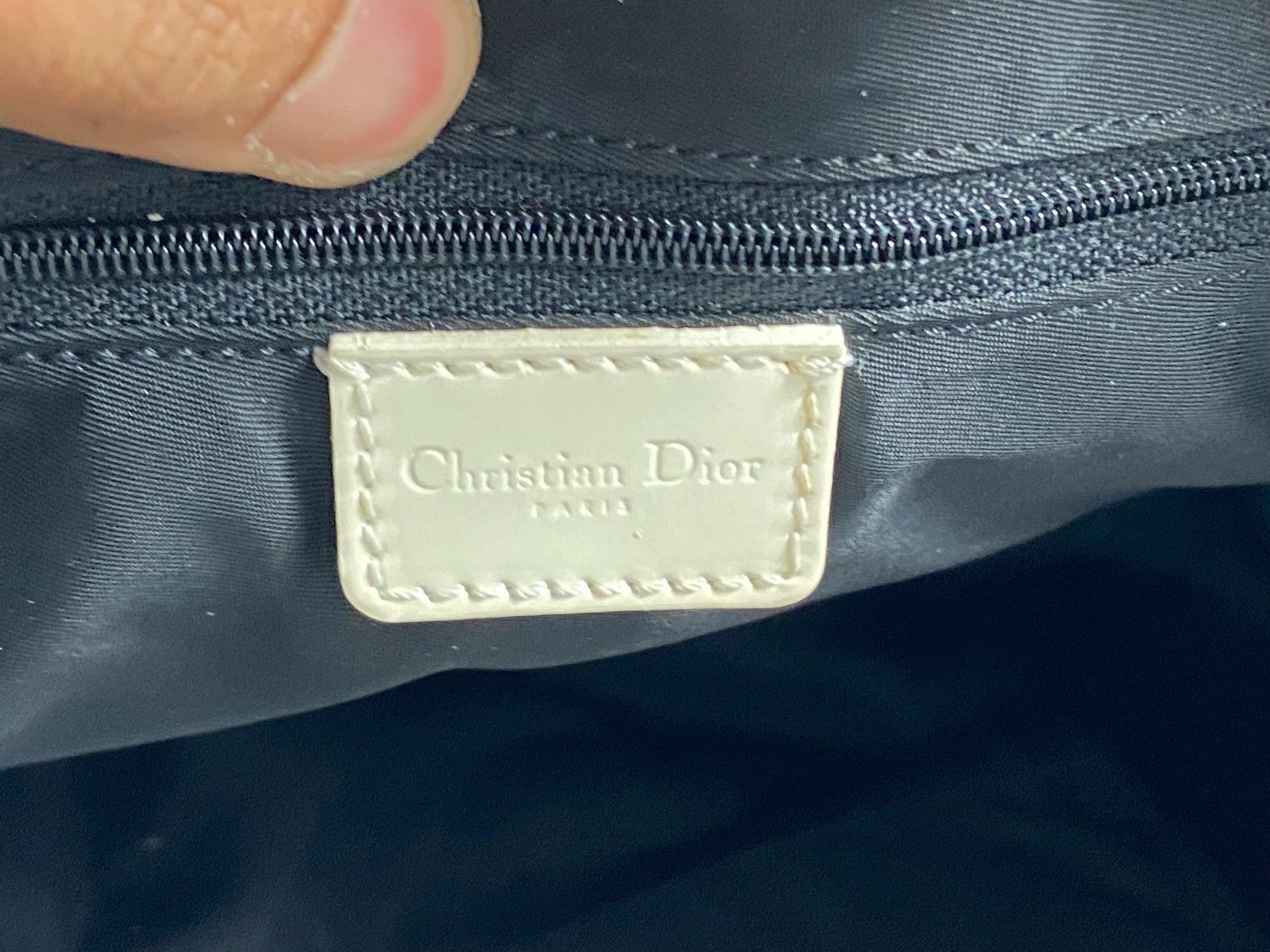 Christian Dior Hand / Shoulder Bag Black Trotter Monogram