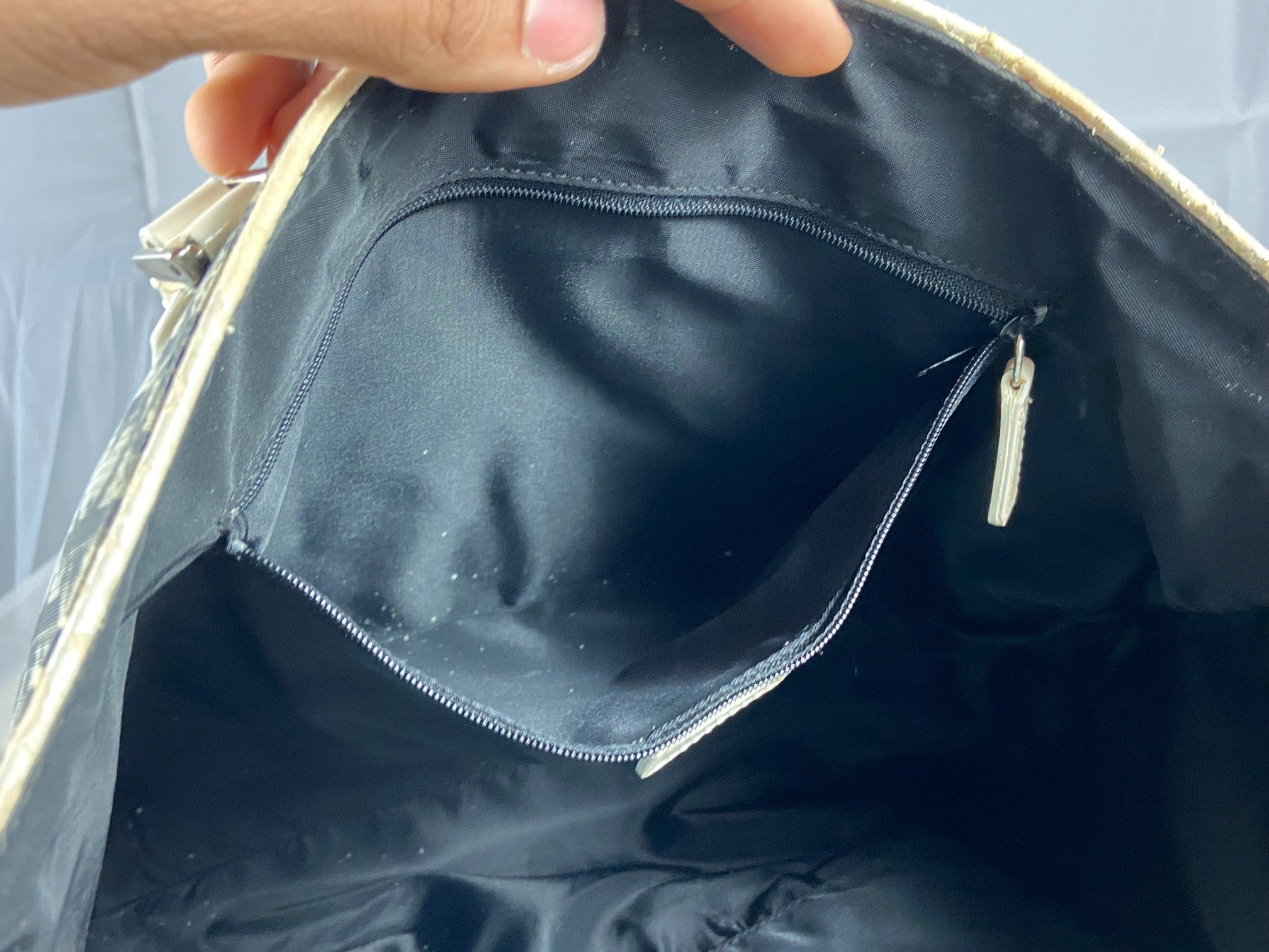 Christian Dior Hand / Shoulder Bag Black Trotter Monogram