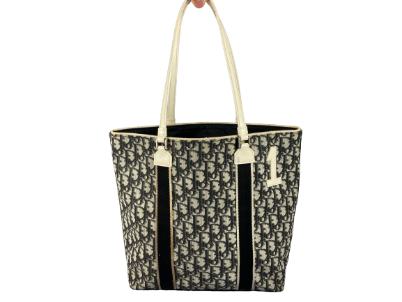 Christian Dior Hand / Shoulder Bag Black Trotter Monogram