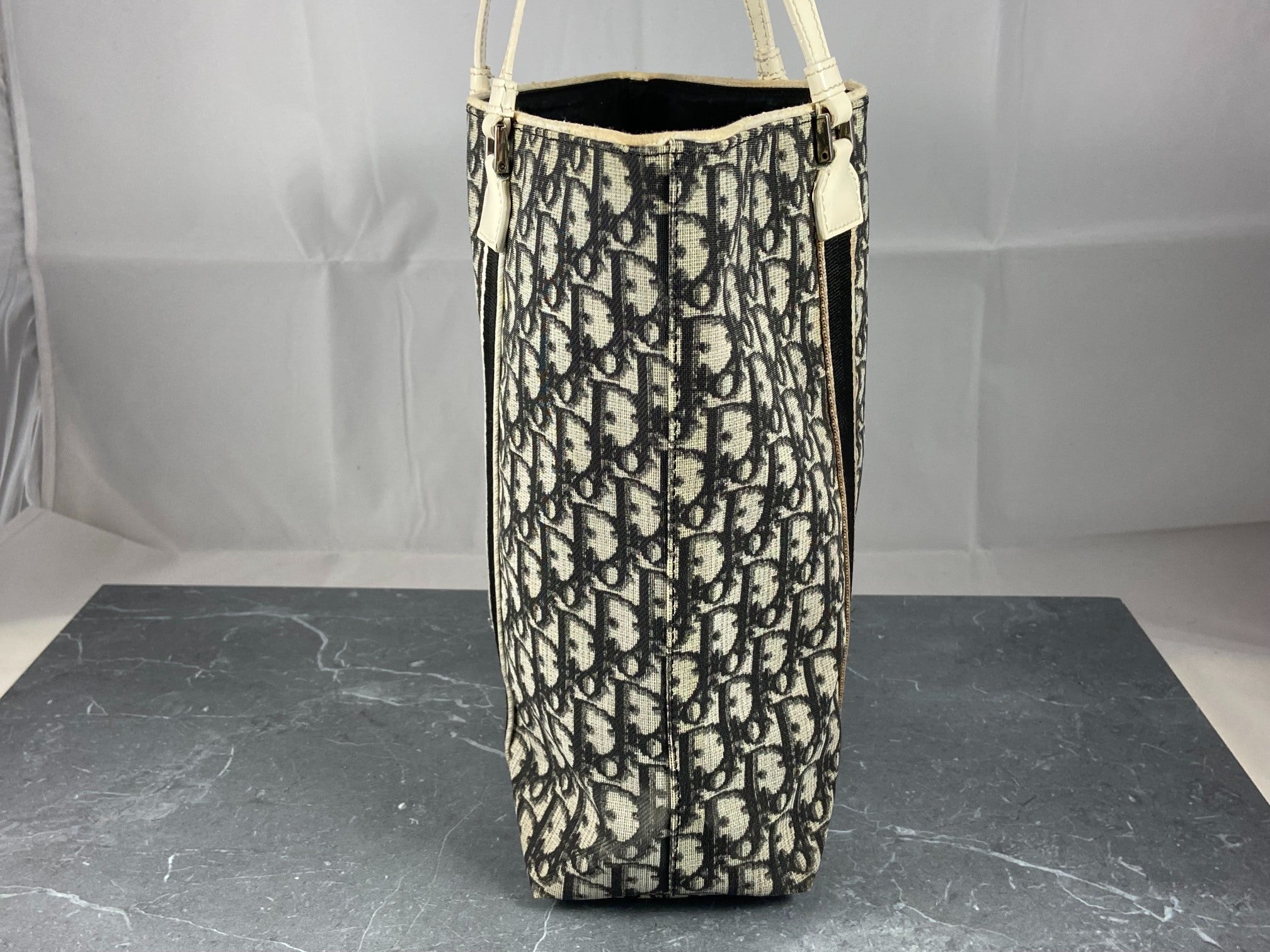 Christian Dior Hand / Shoulder Bag Black Trotter Monogram