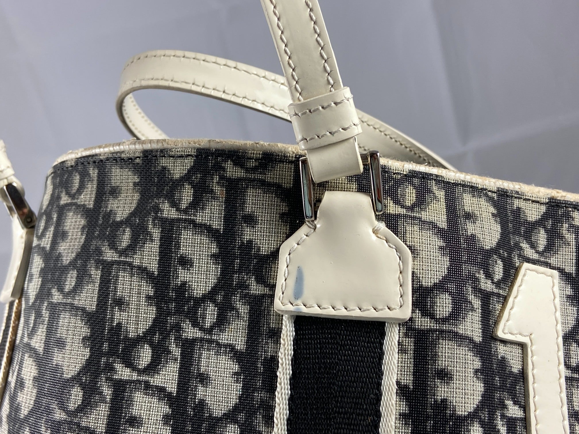 Christian Dior Hand / Shoulder Bag Black Trotter Monogram