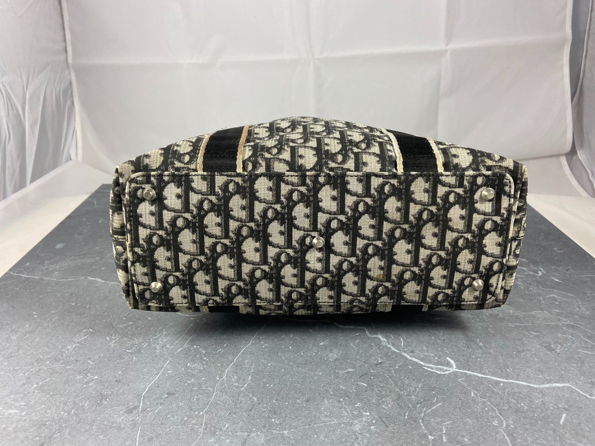 Christian Dior Hand / Shoulder Bag Black Trotter Monogram