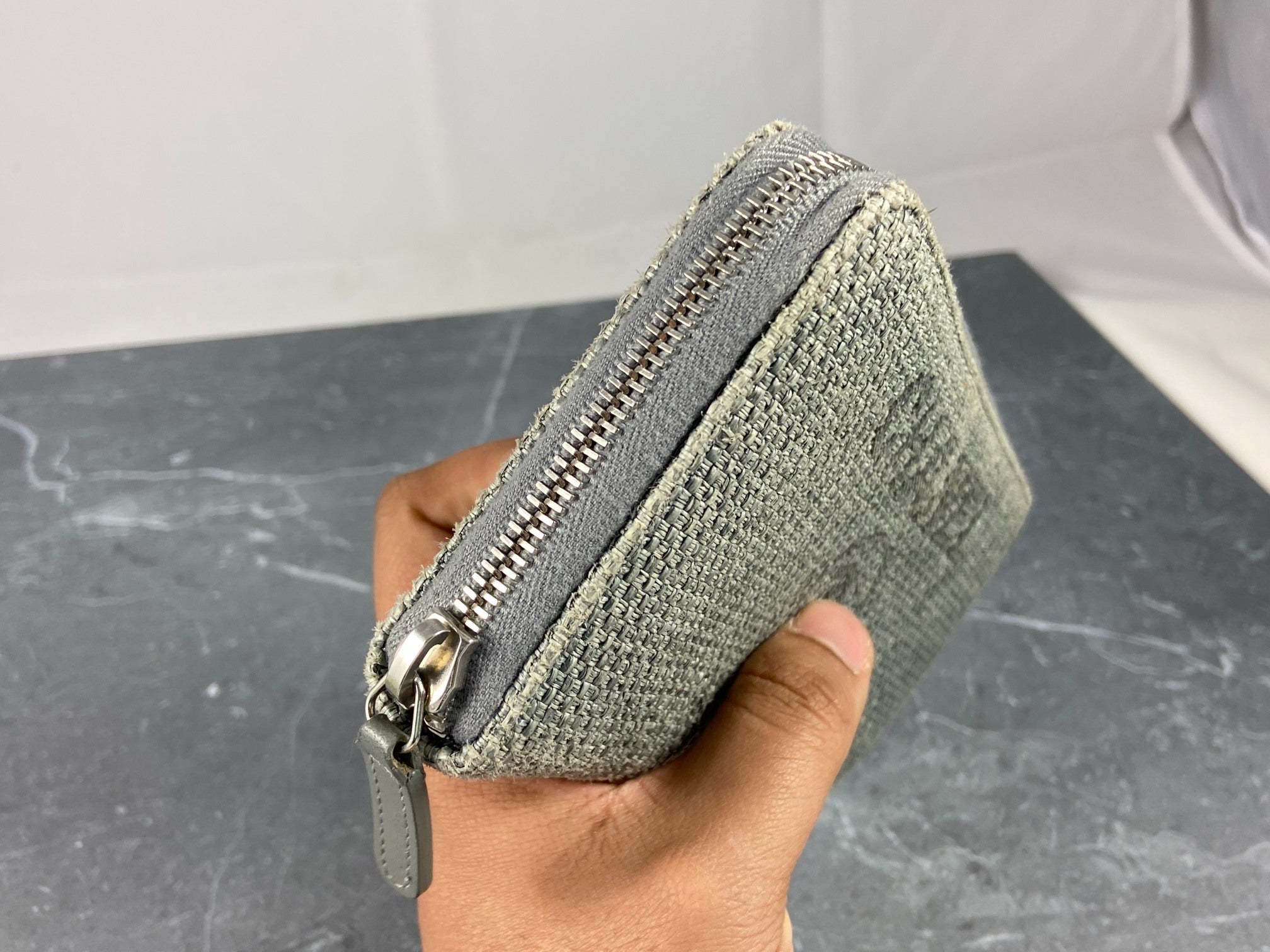 Chanel Deauville Zippy Wallet Grey