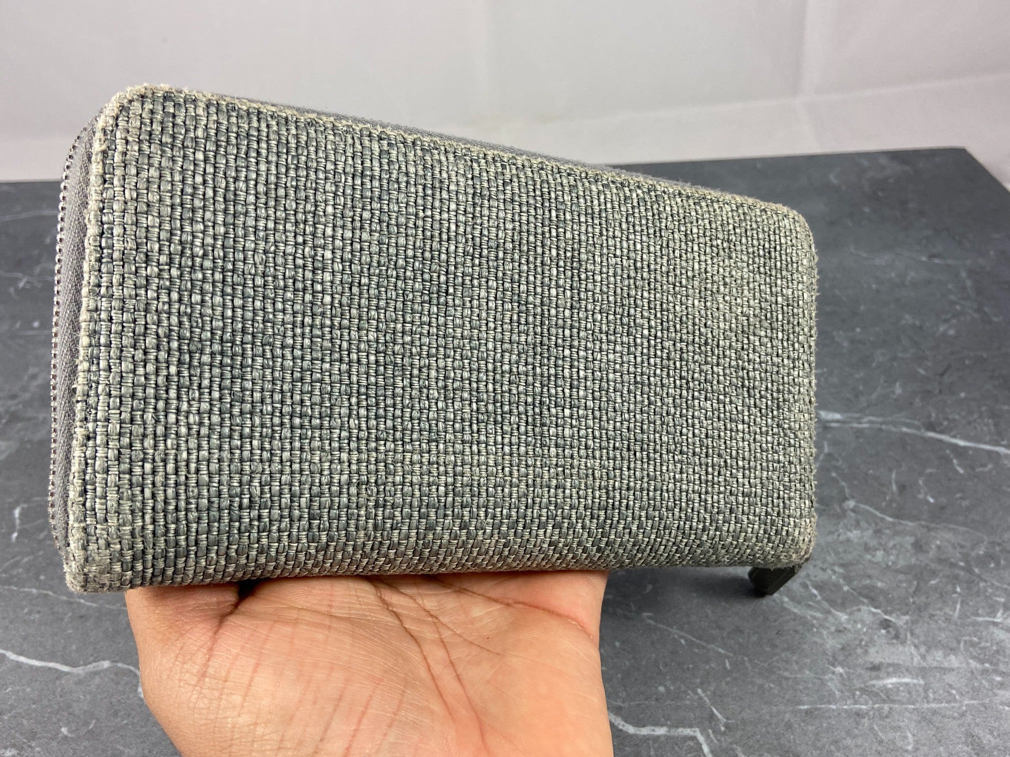 Chanel Deauville Zippy Wallet Grey