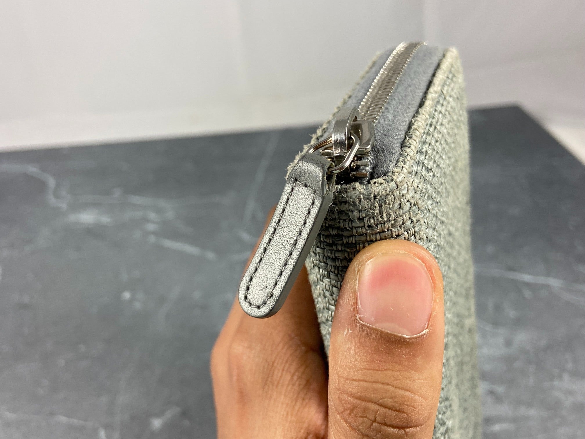 Chanel Deauville Zippy Wallet Grey