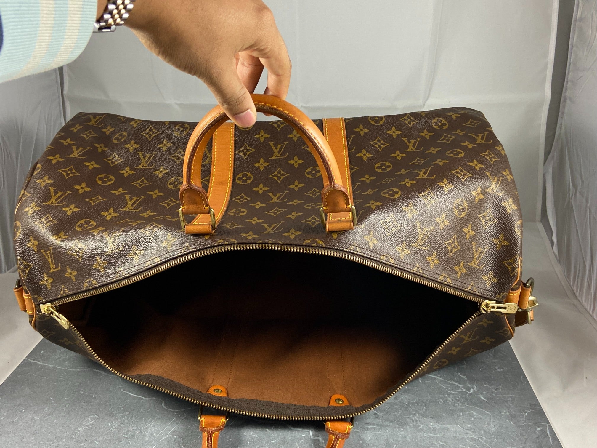Louis Vuitton Keepall 55 Bandoulière Monogram Canvas