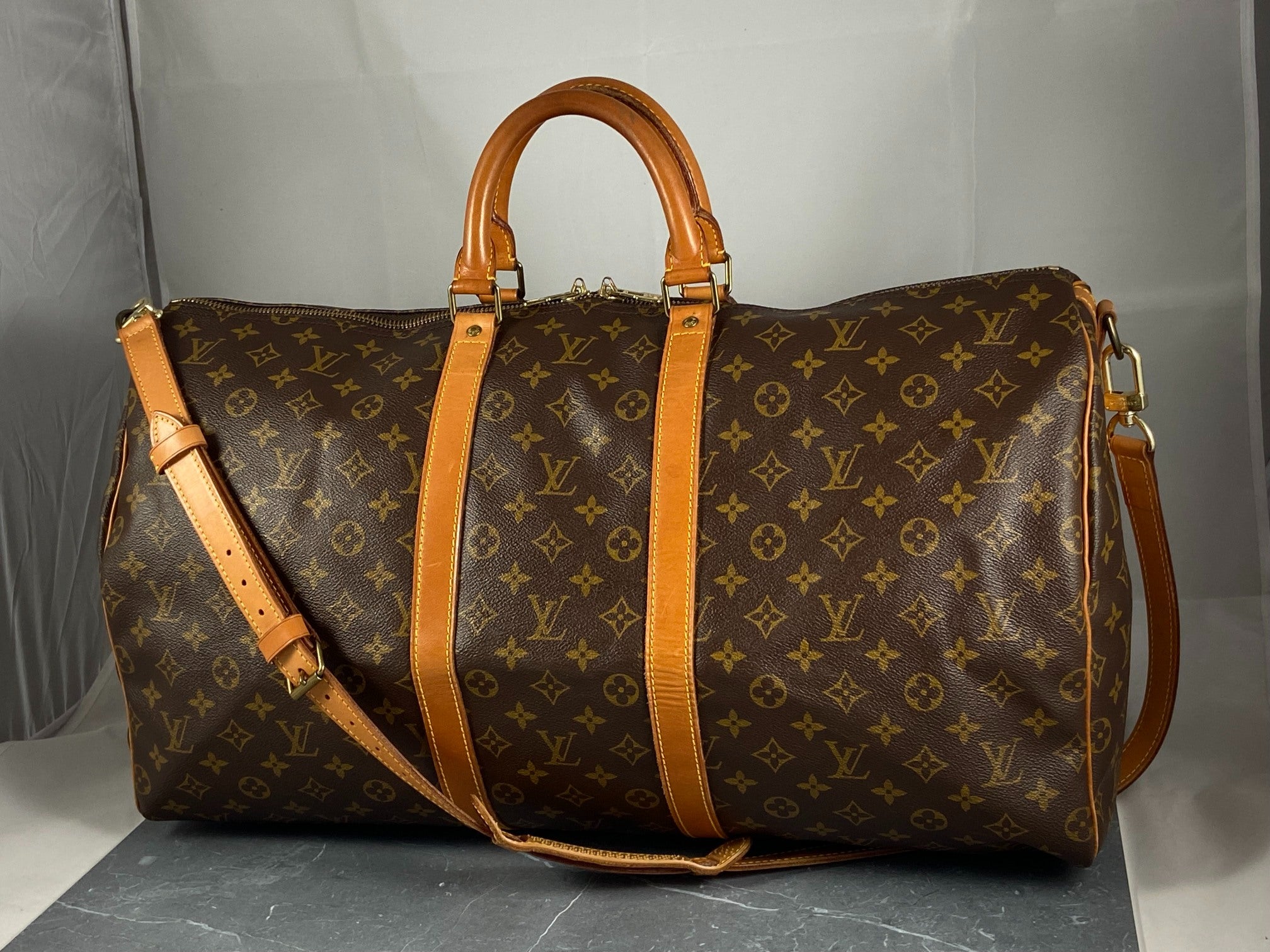 Louis Vuitton Keepall 55 Bandoulière Monogram Canvas