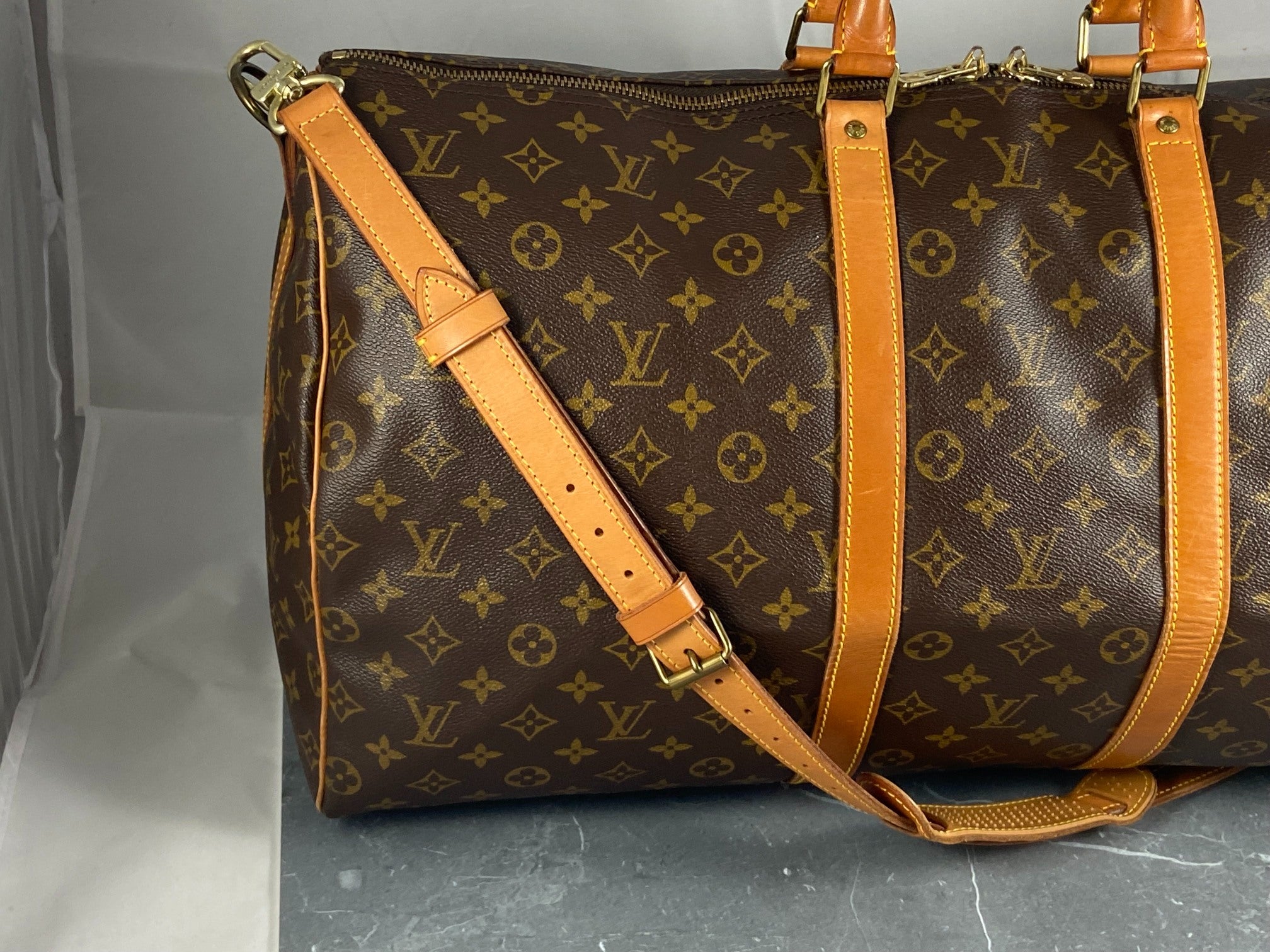 Louis Vuitton Keepall 55 Bandoulière Monogram Canvas