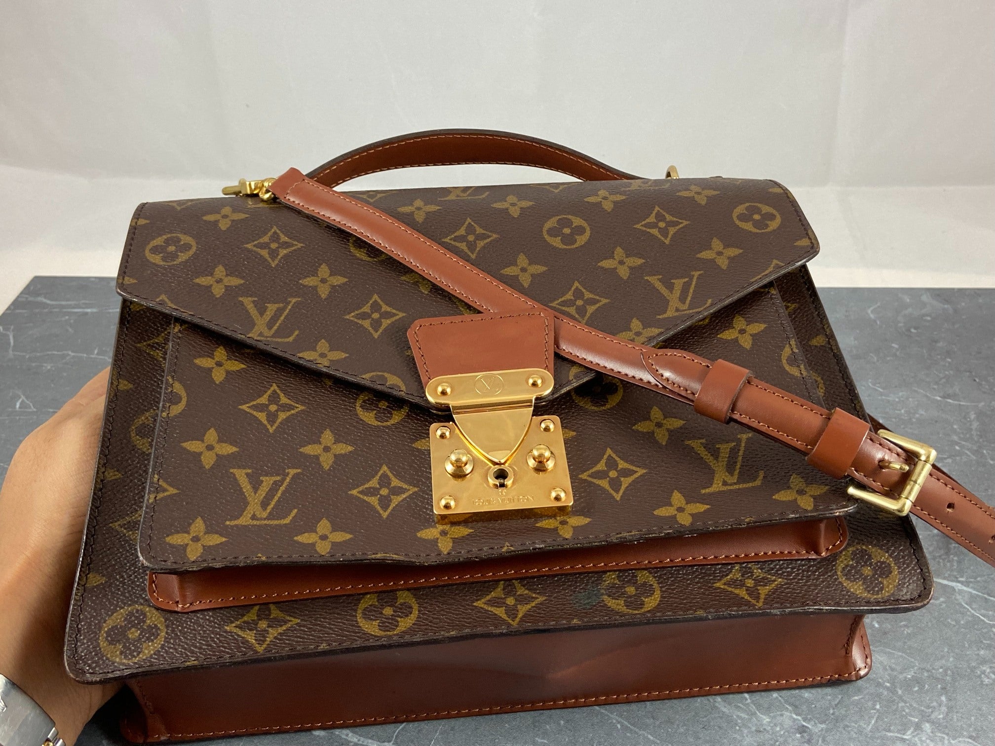 Louis Vuitton Monceau 28 Monogram Canvas