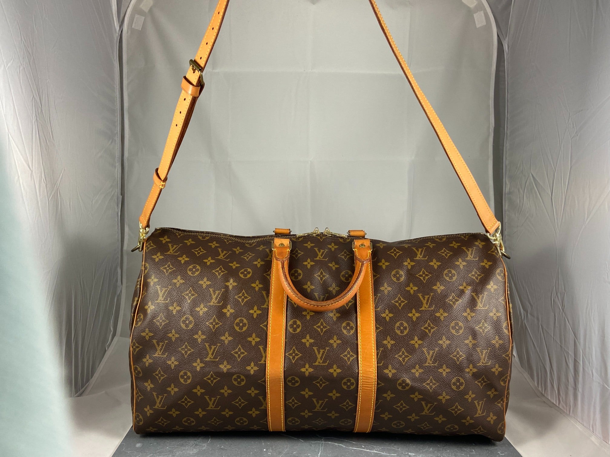 Louis Vuitton Keepall 55 Bandoulière Monogram Canvas