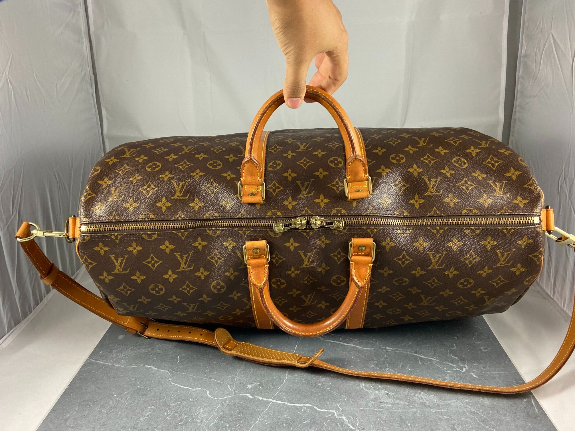 Louis Vuitton Keepall 55 Bandoulière Monogram Canvas
