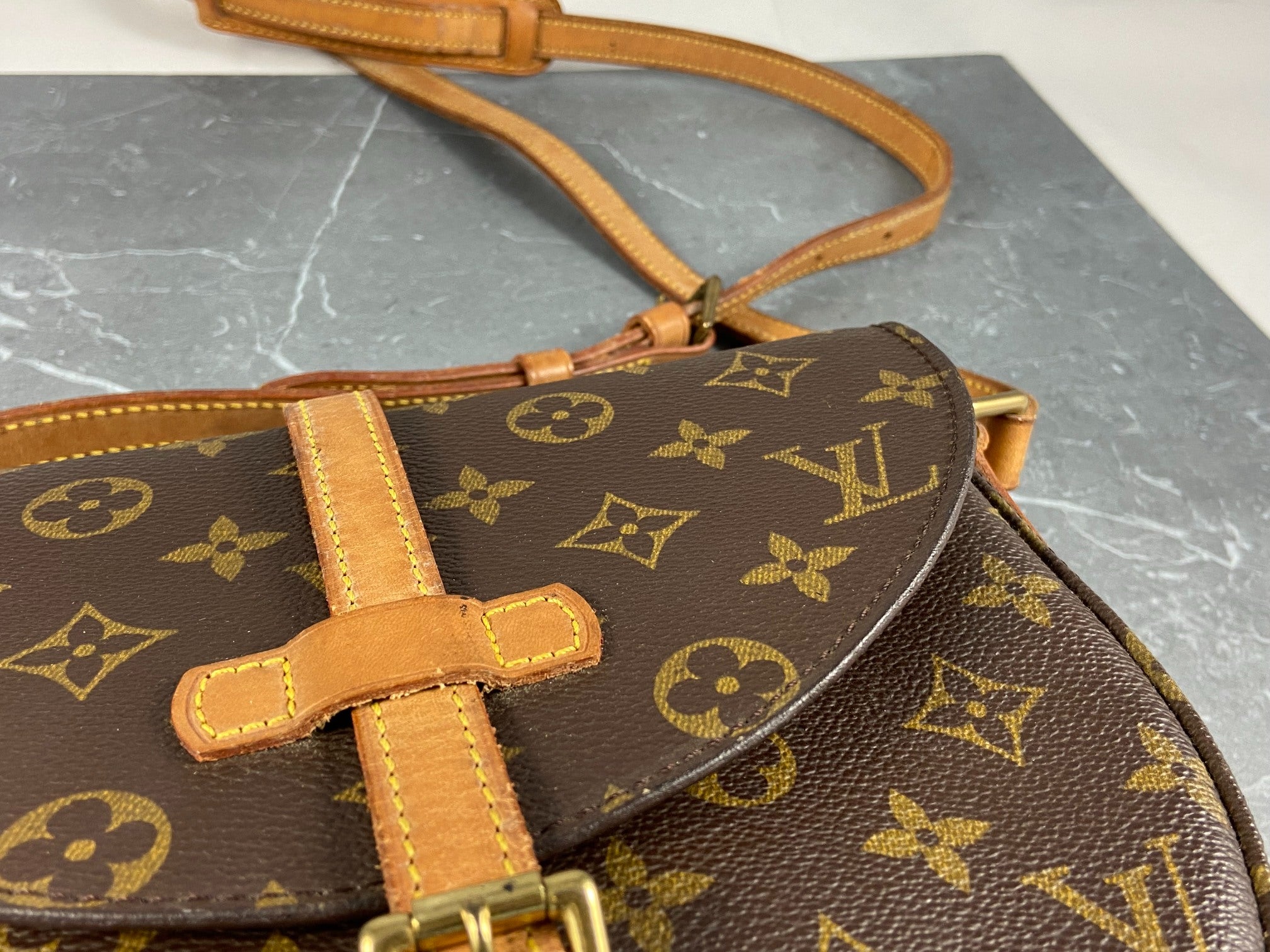 Louis Vuitton Chantilly MM Shoulder Bag Monogram Canvas