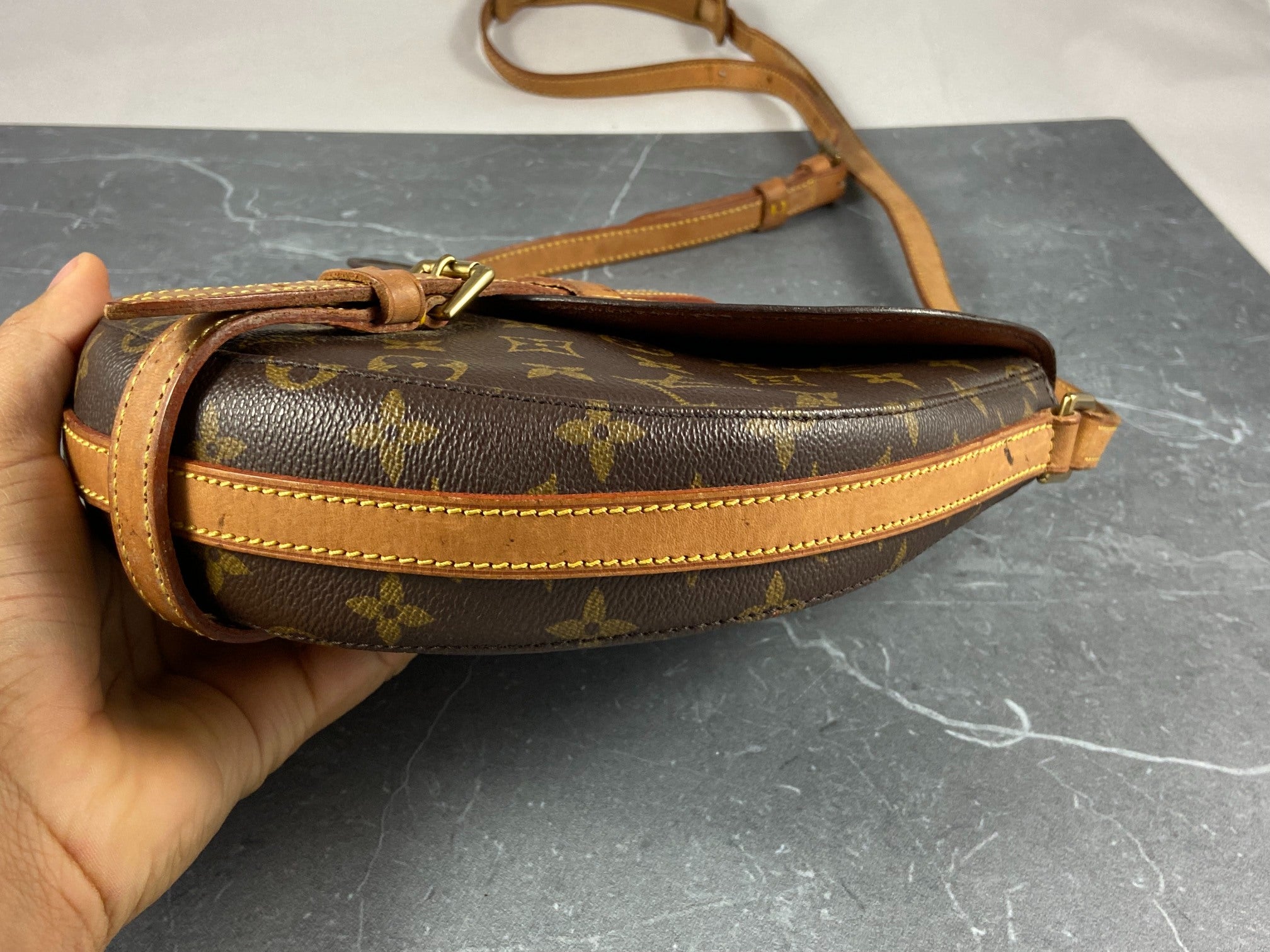 Louis Vuitton Chantilly MM Shoulder Bag Monogram Canvas