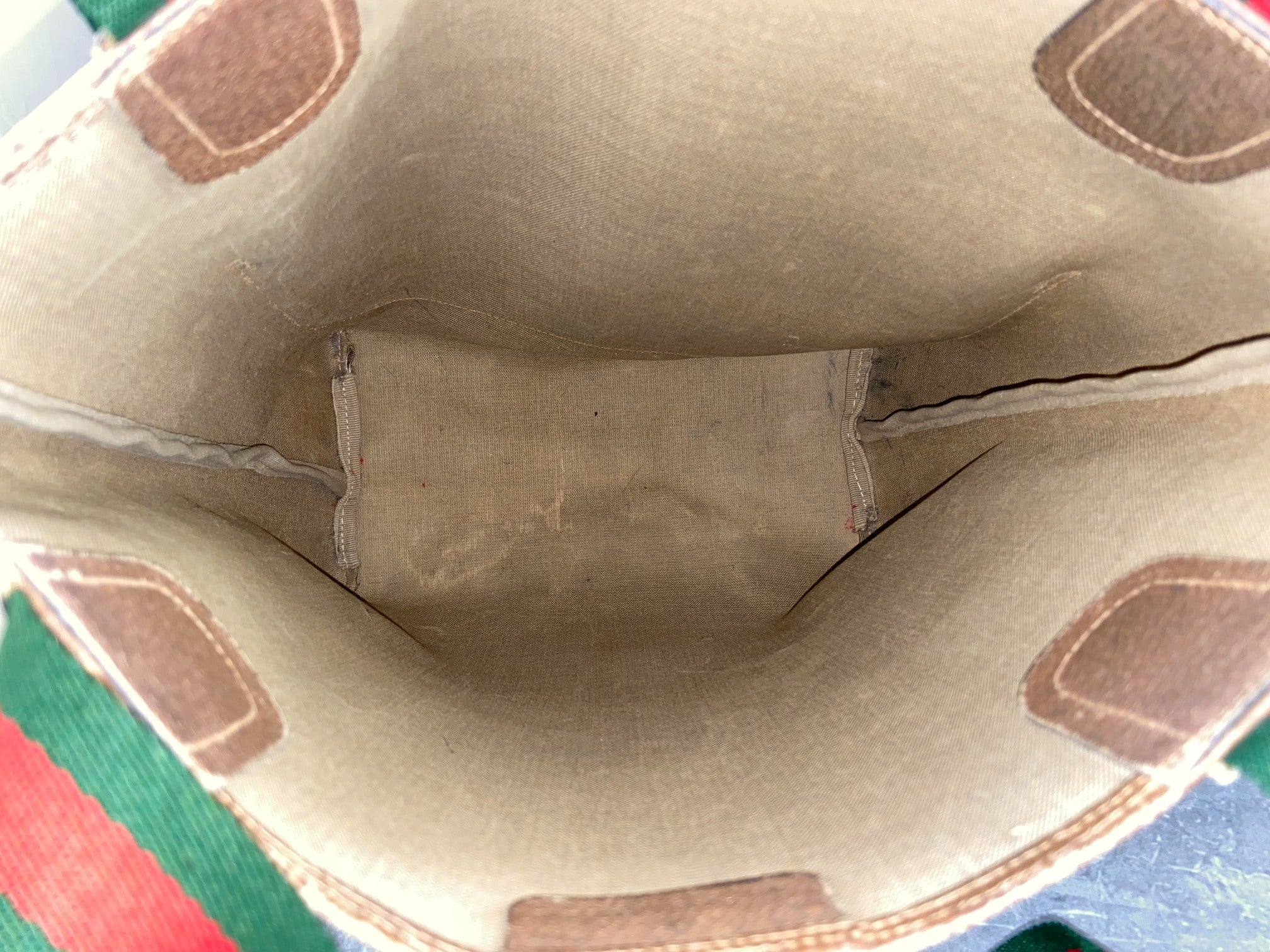 Gucci Sherry Line Hand / Tote Bag Beige GG Supreme Canvas