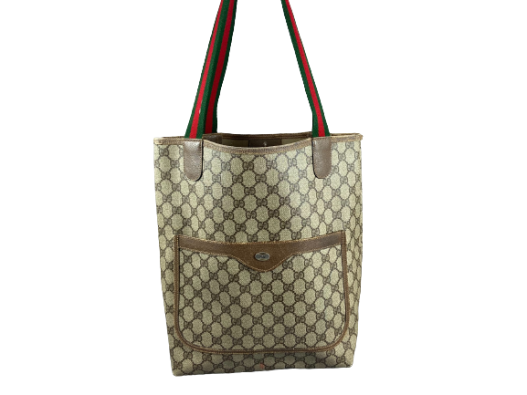 Gucci Sherry Line Hand / Tote Bag Beige GG Supreme Canvas