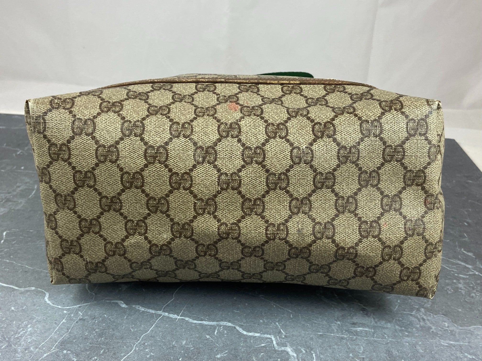 Gucci Sherry Line Hand / Tote Bag Beige GG Supreme Canvas