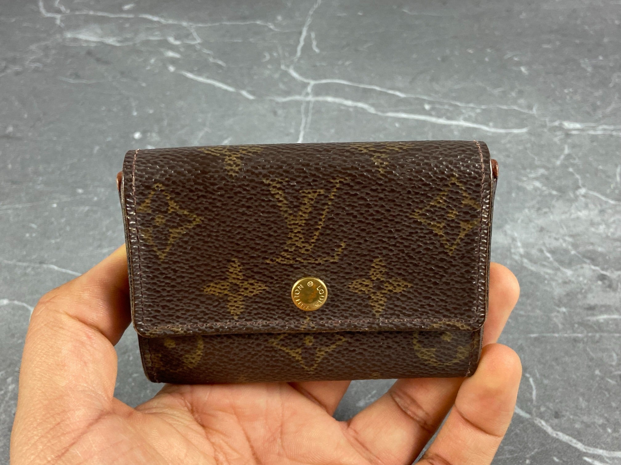 Louis Vuitton Small Wallet / Card Case Monogram Canvas