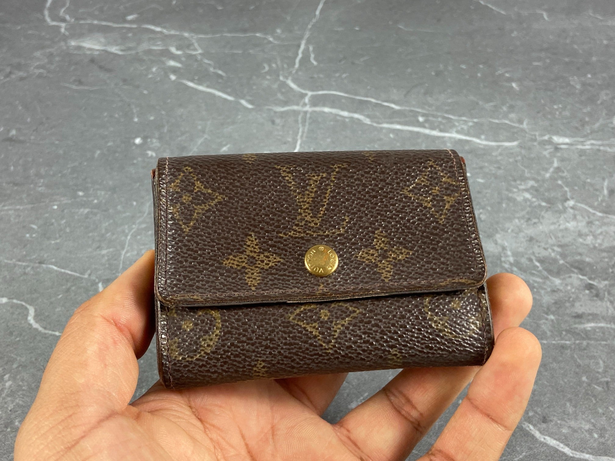 Louis Vuitton Small Wallet / Card Case Monogram Canvas