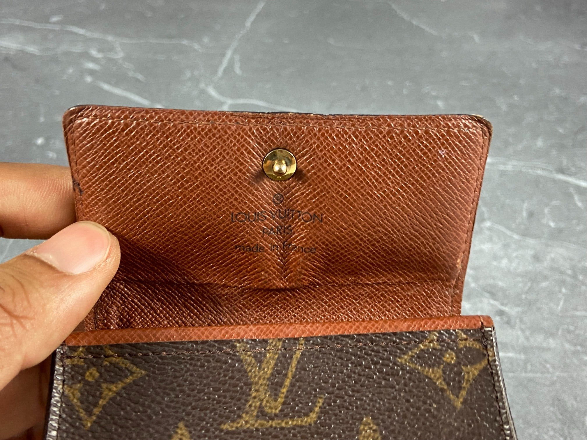 Louis Vuitton Small Wallet / Card Case Monogram Canvas