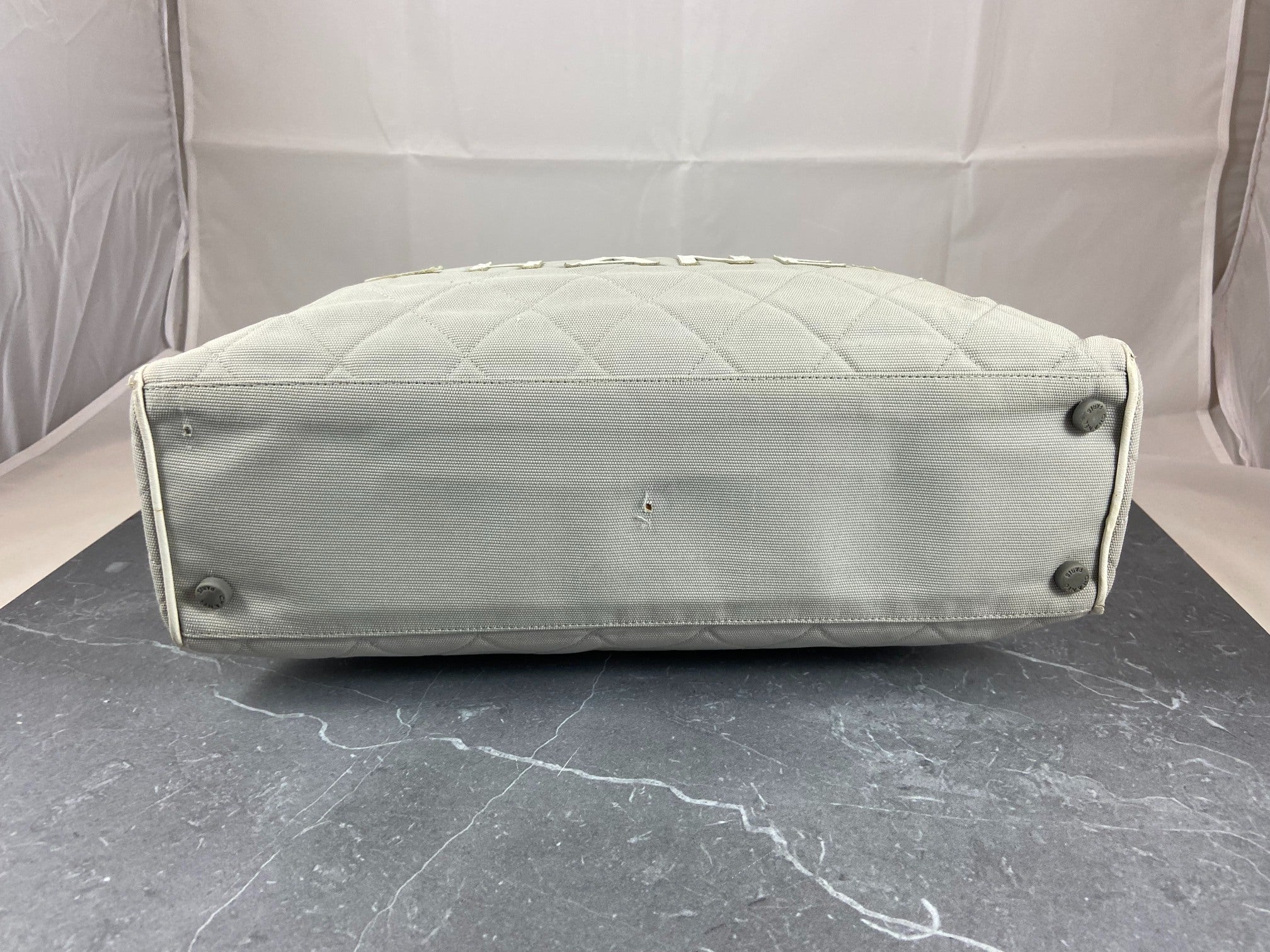 Chanel Bowling Bag Black Quilted Canvas