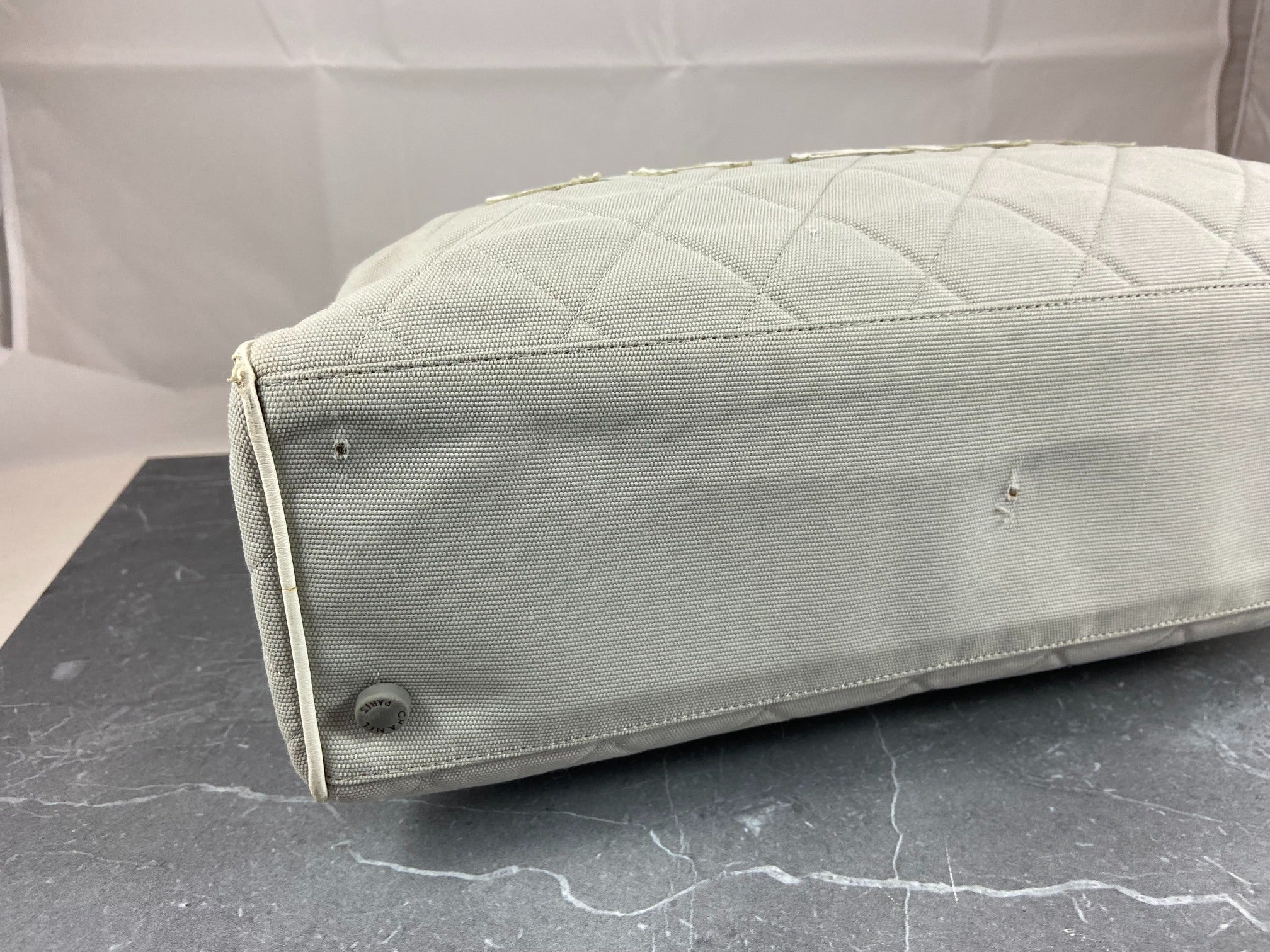 Chanel Bowling Bag Black Quilted Canvas