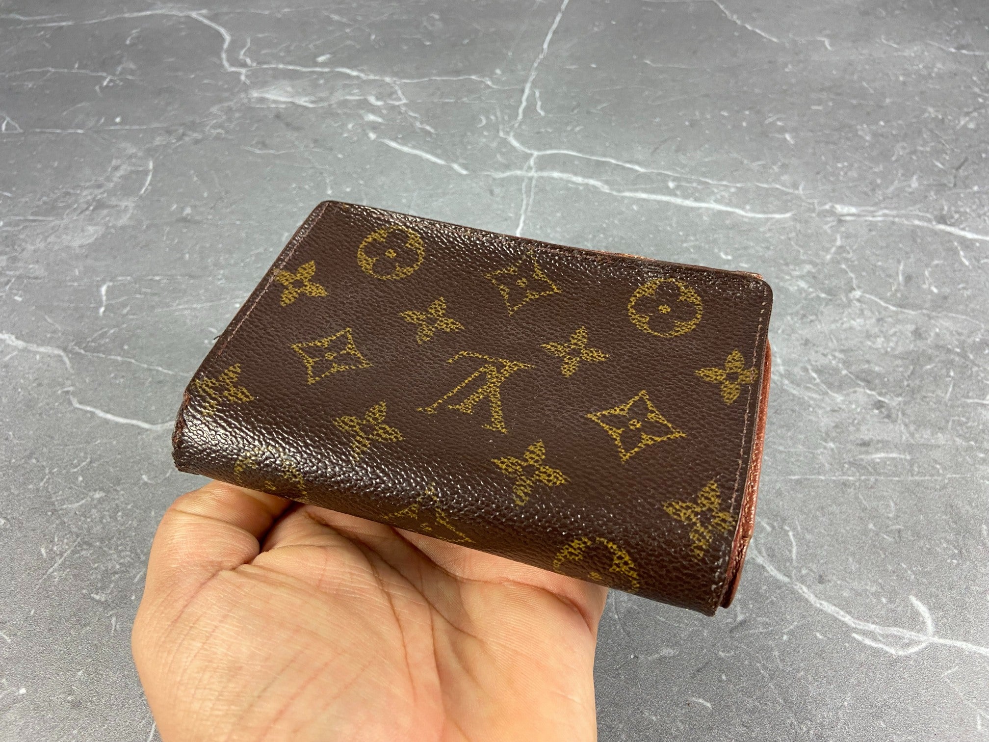 Louis Vuitton French Compact Wallet Monogram Canvas