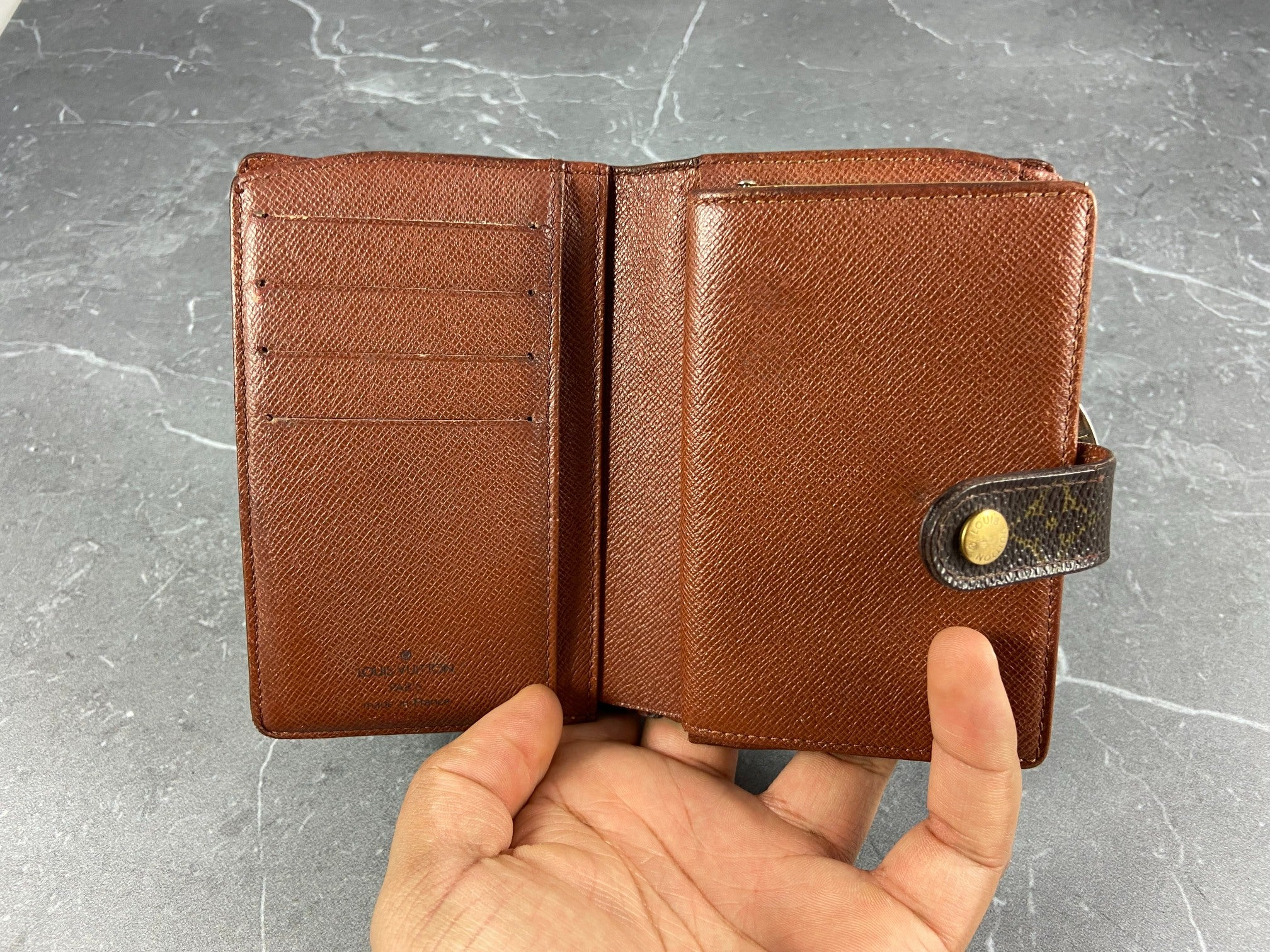 Louis Vuitton French Compact Wallet Monogram Canvas