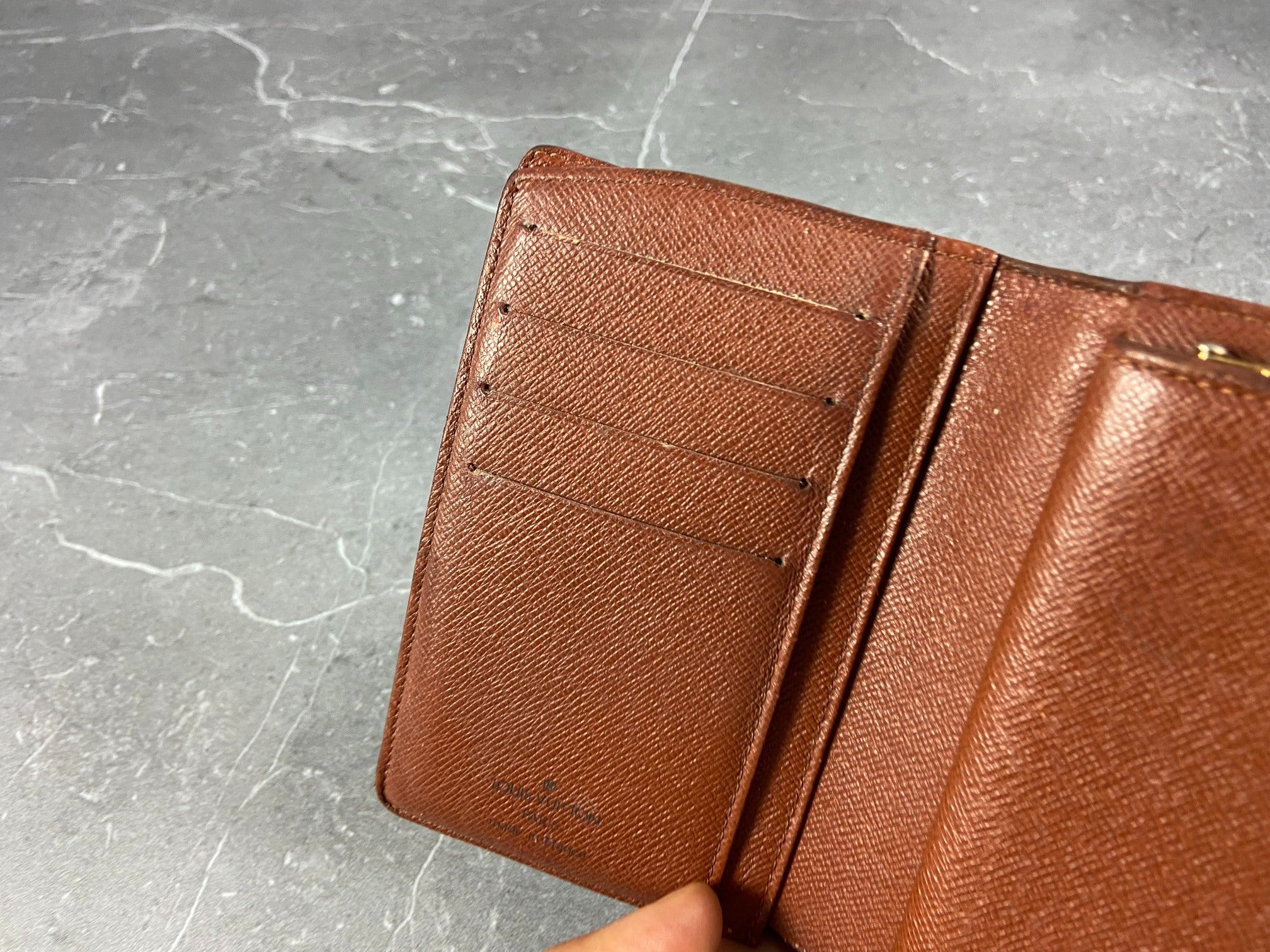 Louis Vuitton French Compact Wallet Monogram Canvas