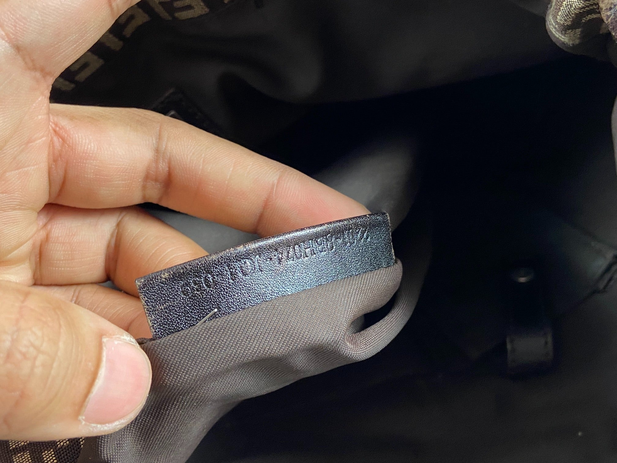 Fendi Hand / Shoulder Bag Black Zucchino Monogram