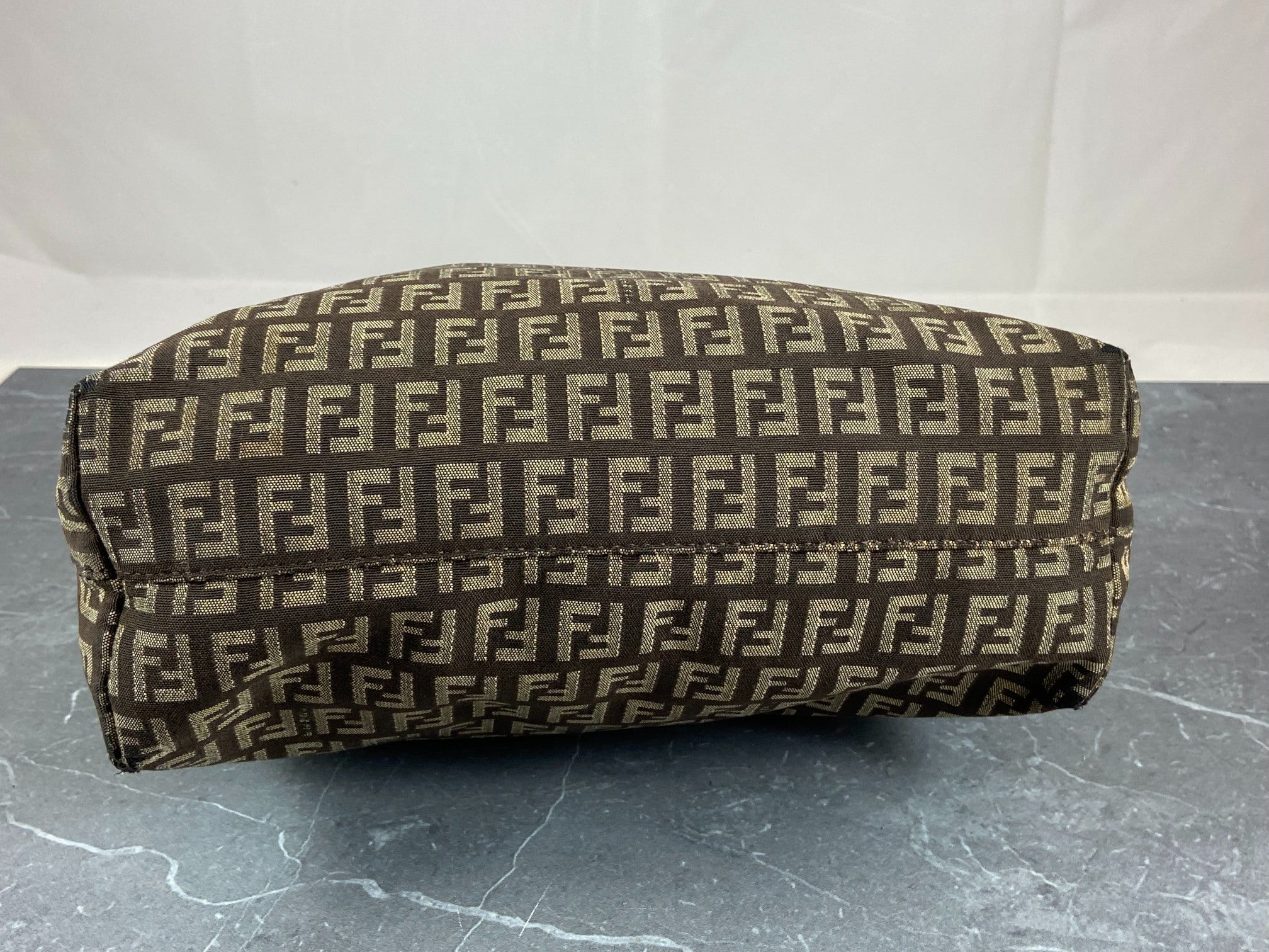 Fendi Hand / Shoulder Bag Black Zucchino Monogram