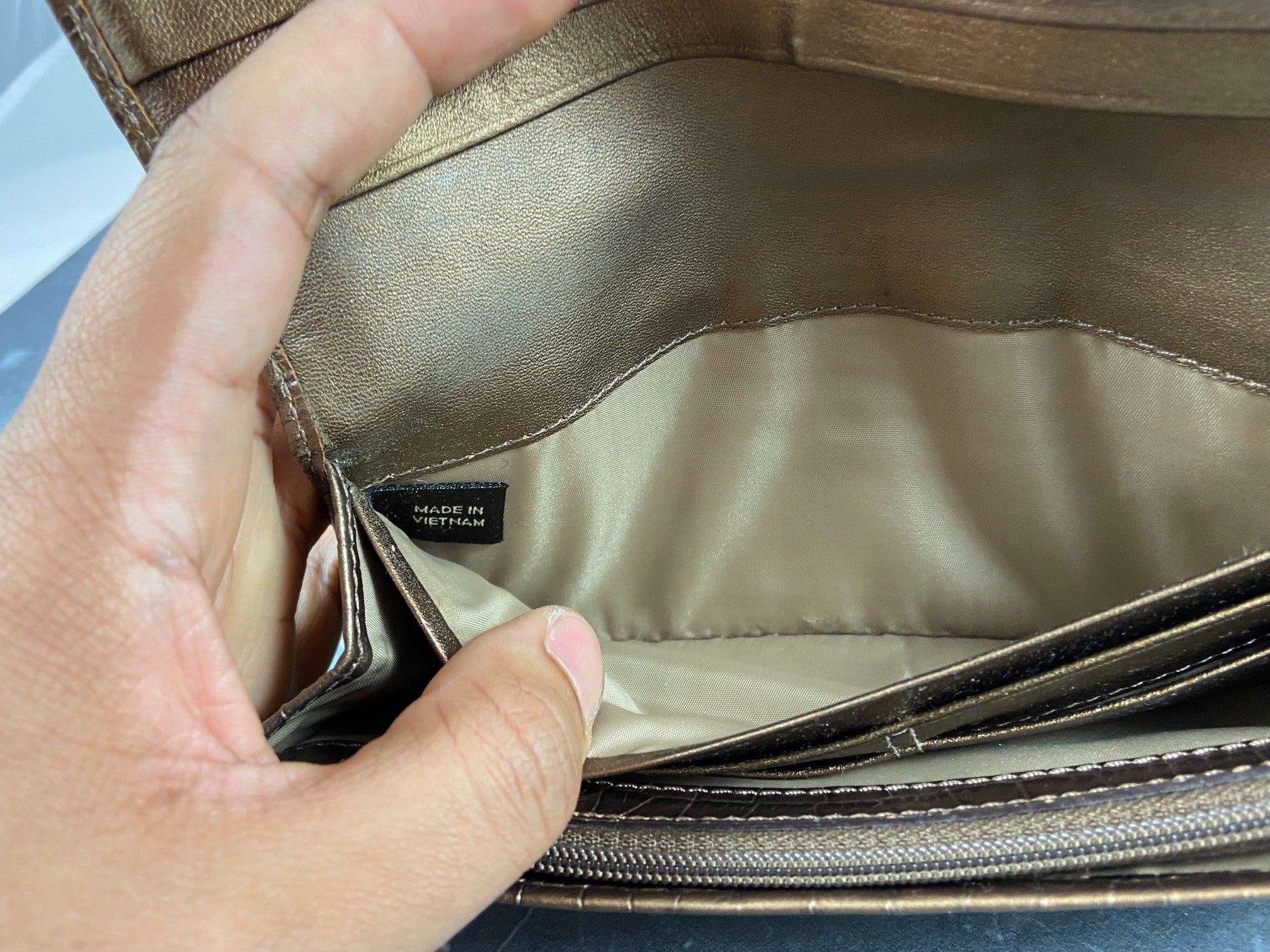 Gucci Long Wallet Brown GG Monogram Leather