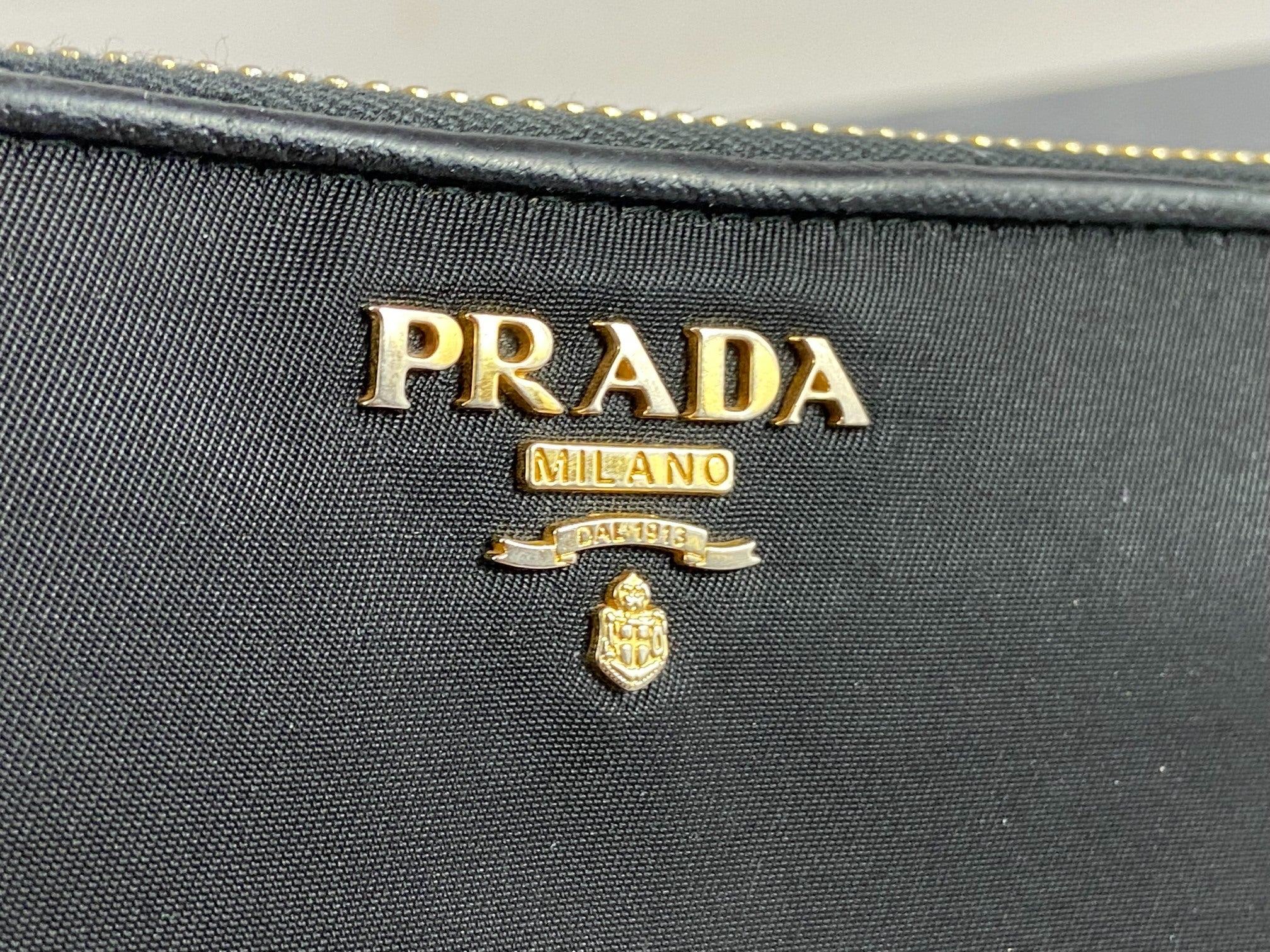 Prada Tessuto Nylon Zippy Wallet Black
