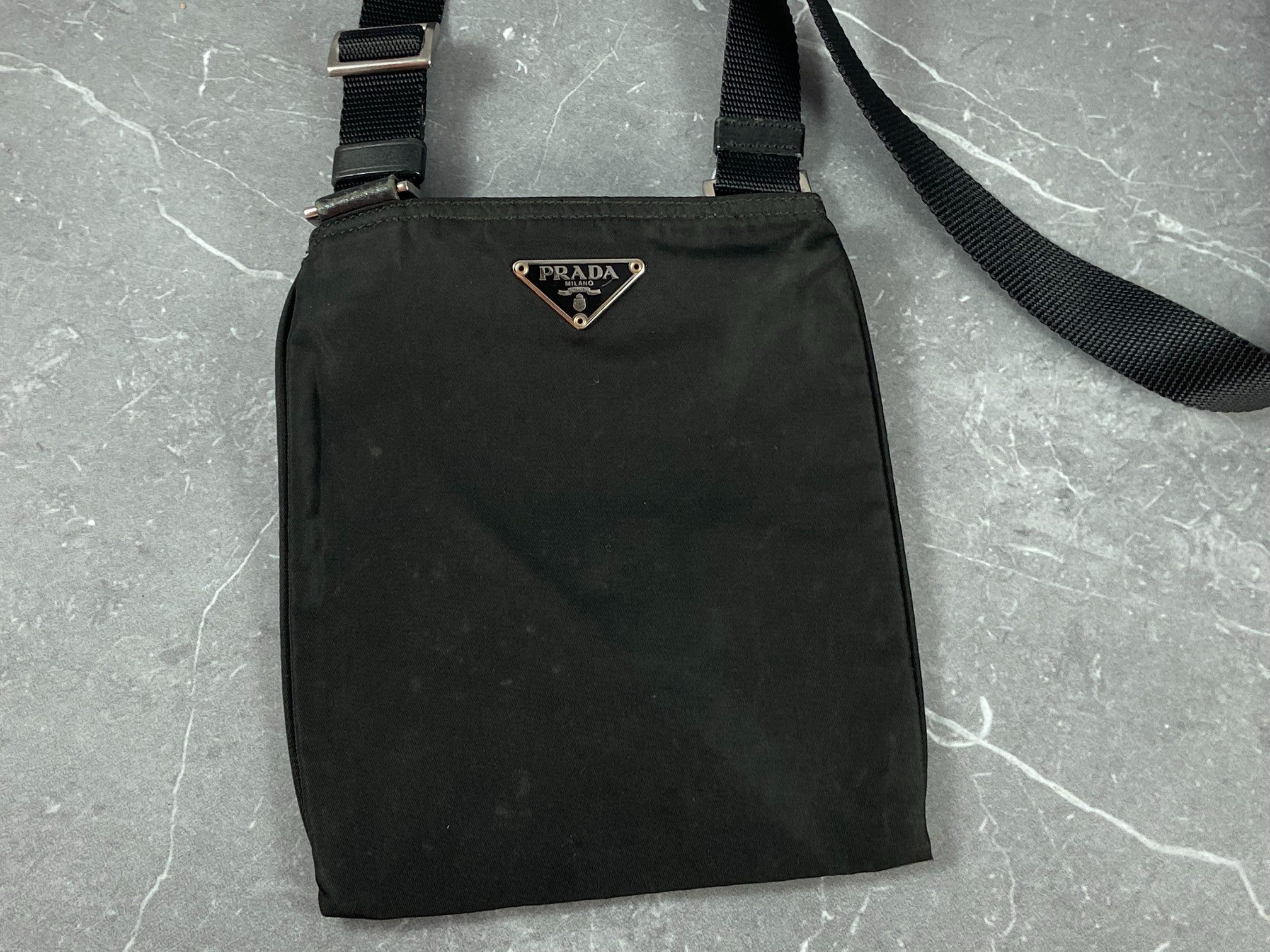 Prada Tessuto Nylon Small Shoulder / Crossbody Bag Black