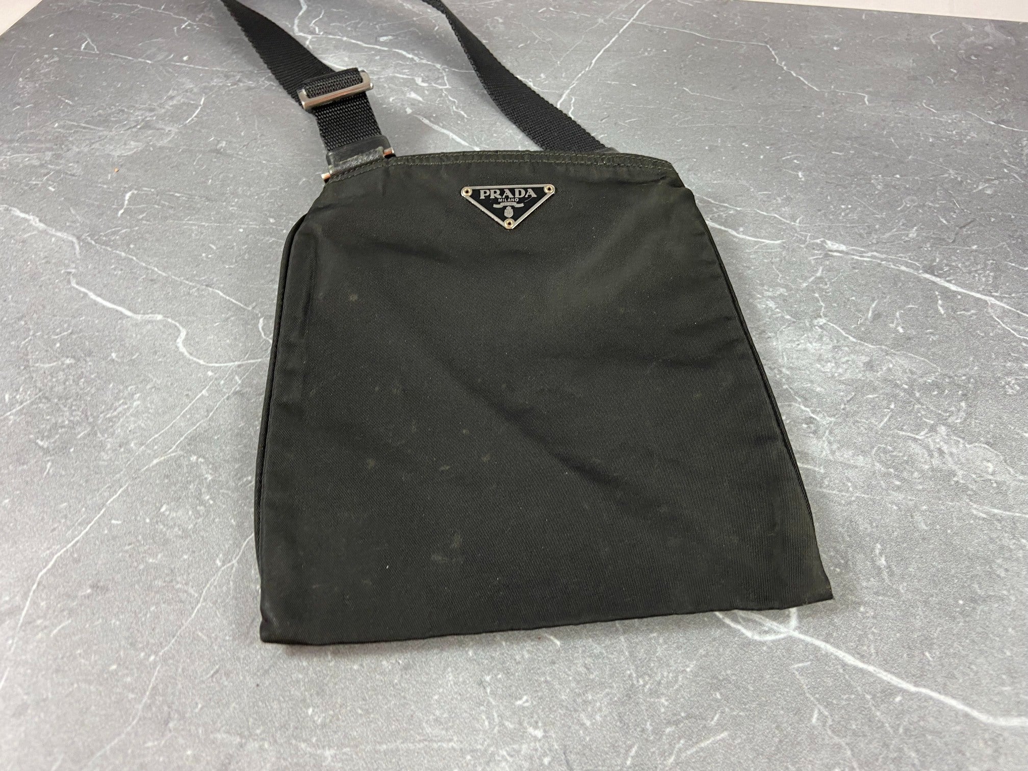 Prada Tessuto Nylon Small Shoulder / Crossbody Bag Black