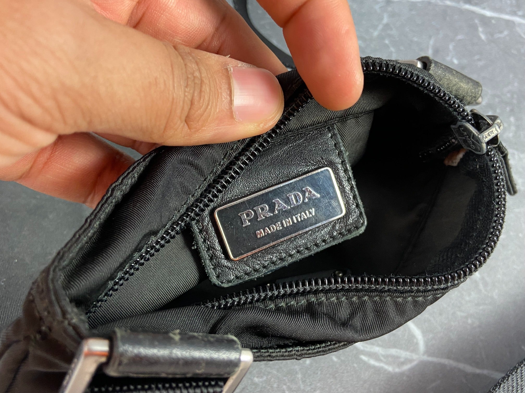 Prada Tessuto Nylon Small Shoulder / Crossbody Bag Black
