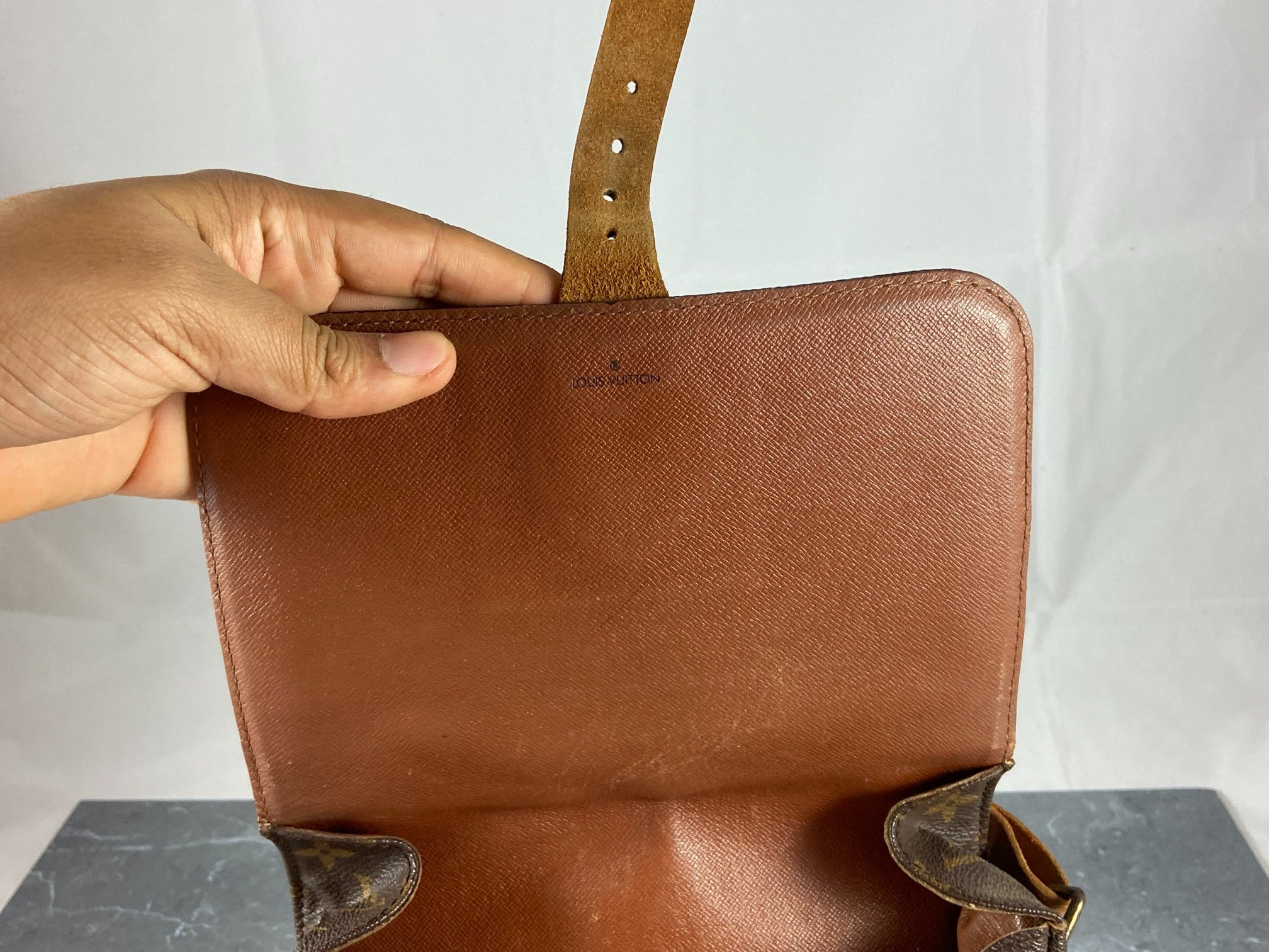 Louis Vuitton Cartouchière MM Shoulder Bag Monogram Canvas