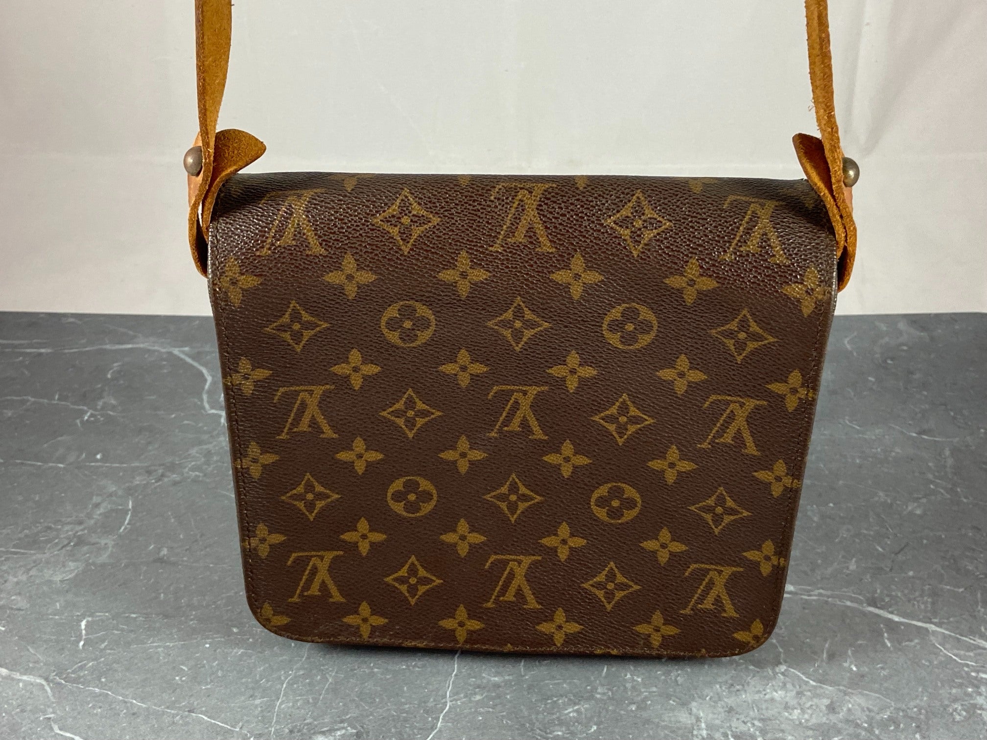 Louis Vuitton Cartouchière MM Shoulder Bag Monogram Canvas