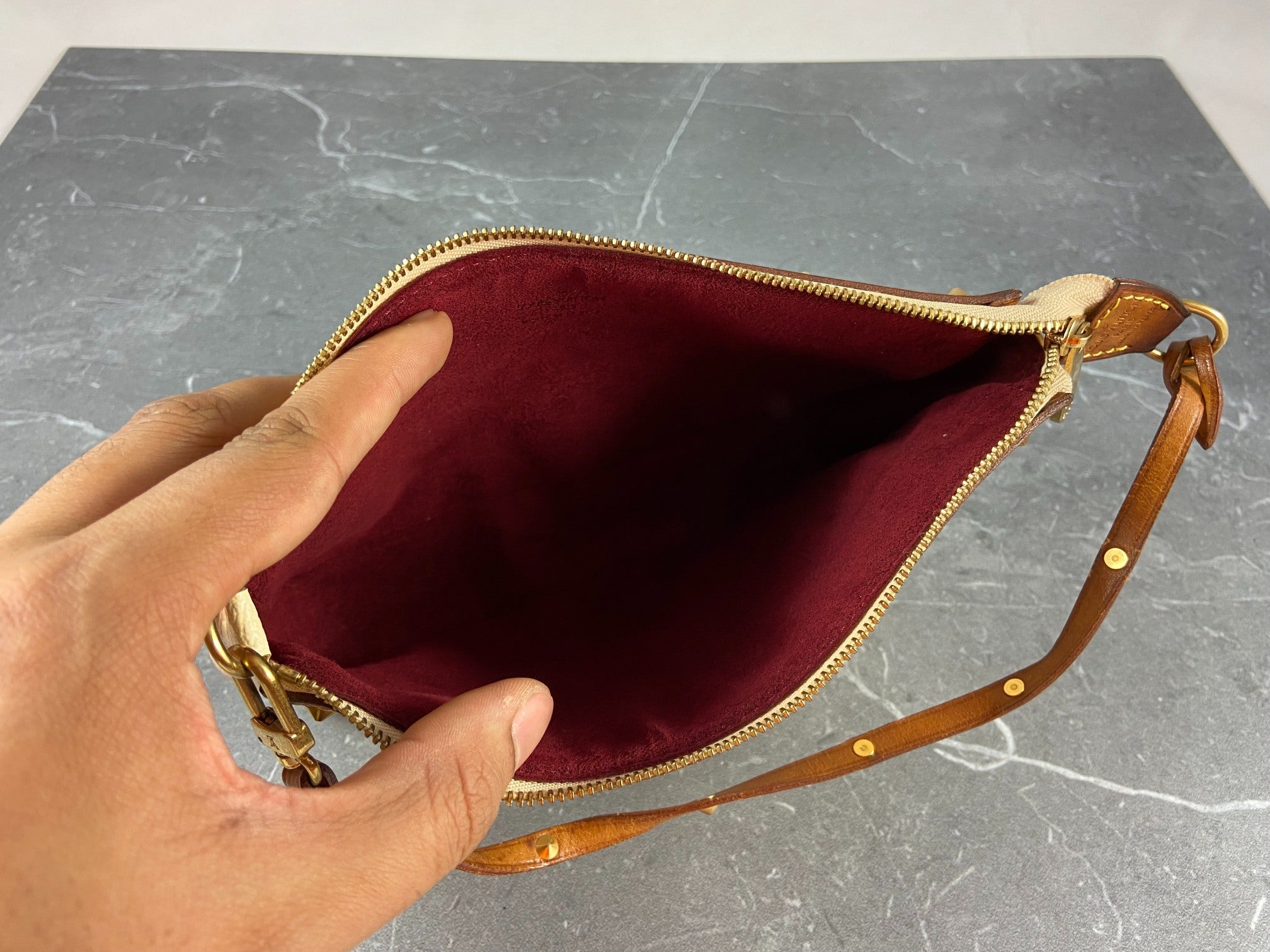 Louis Vuitton Takashi Murakami Multicolor Pochette Accessoires White