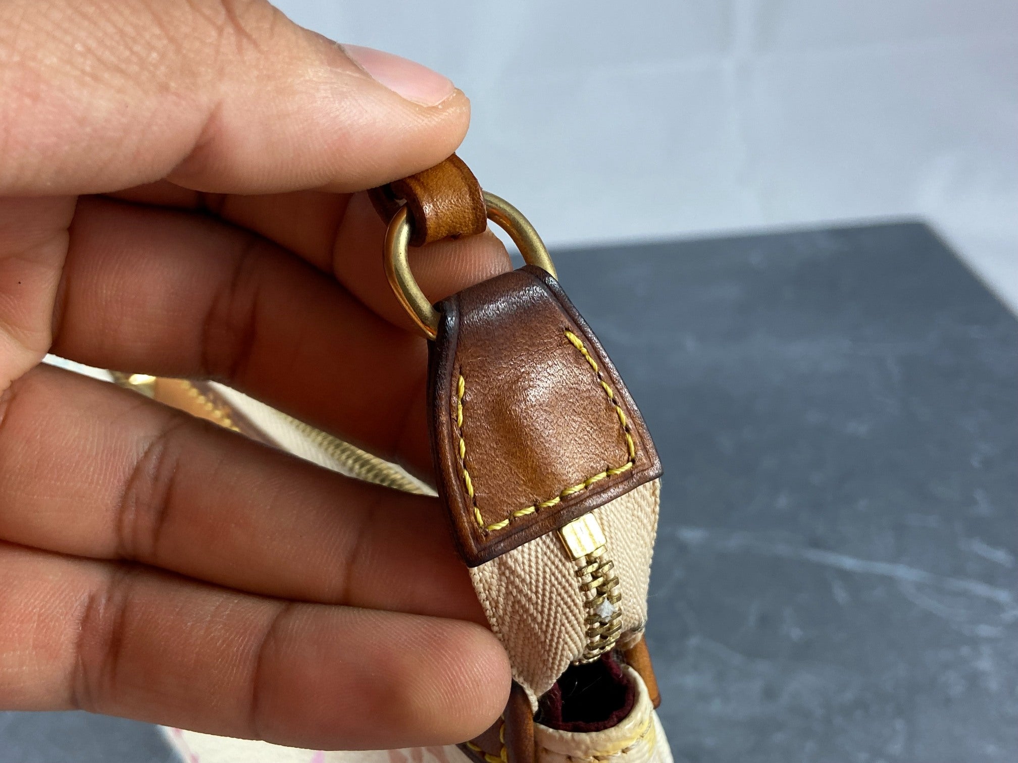 Louis Vuitton Takashi Murakami Multicolor Pochette Accessoires White