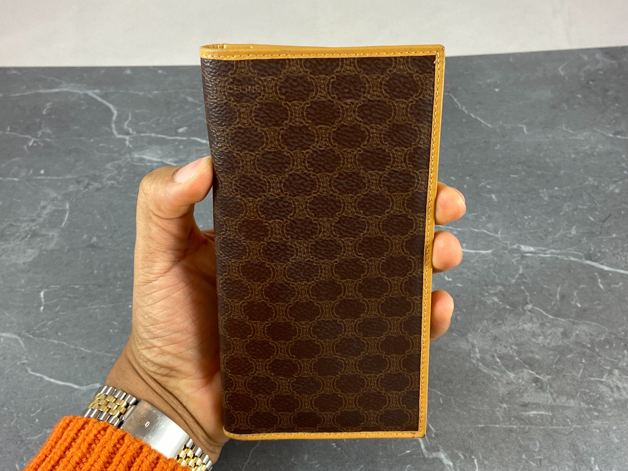 Celine Macadam Long Wallet Brown